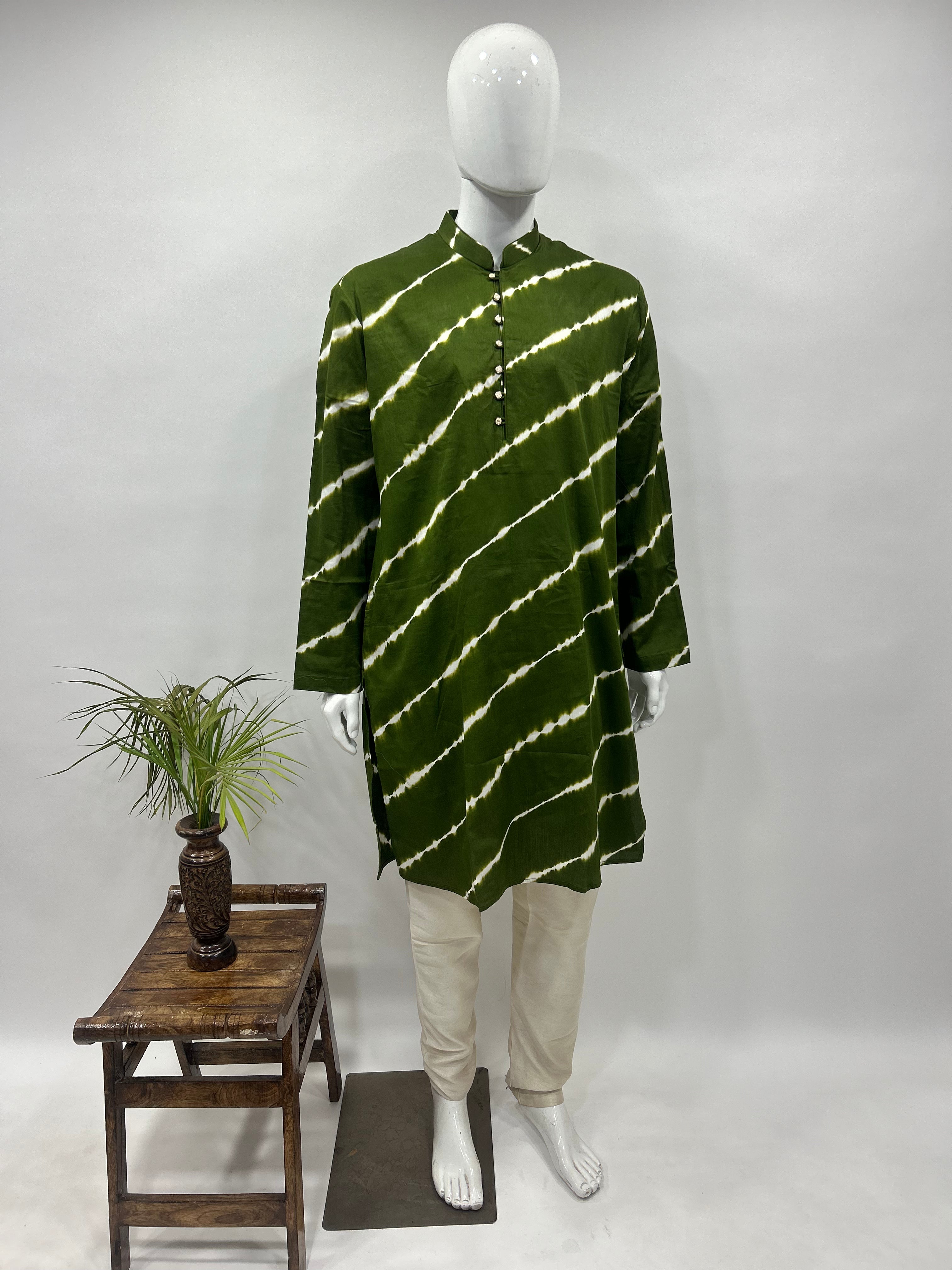 Mahendi Cotton Satin Men’s Kurta