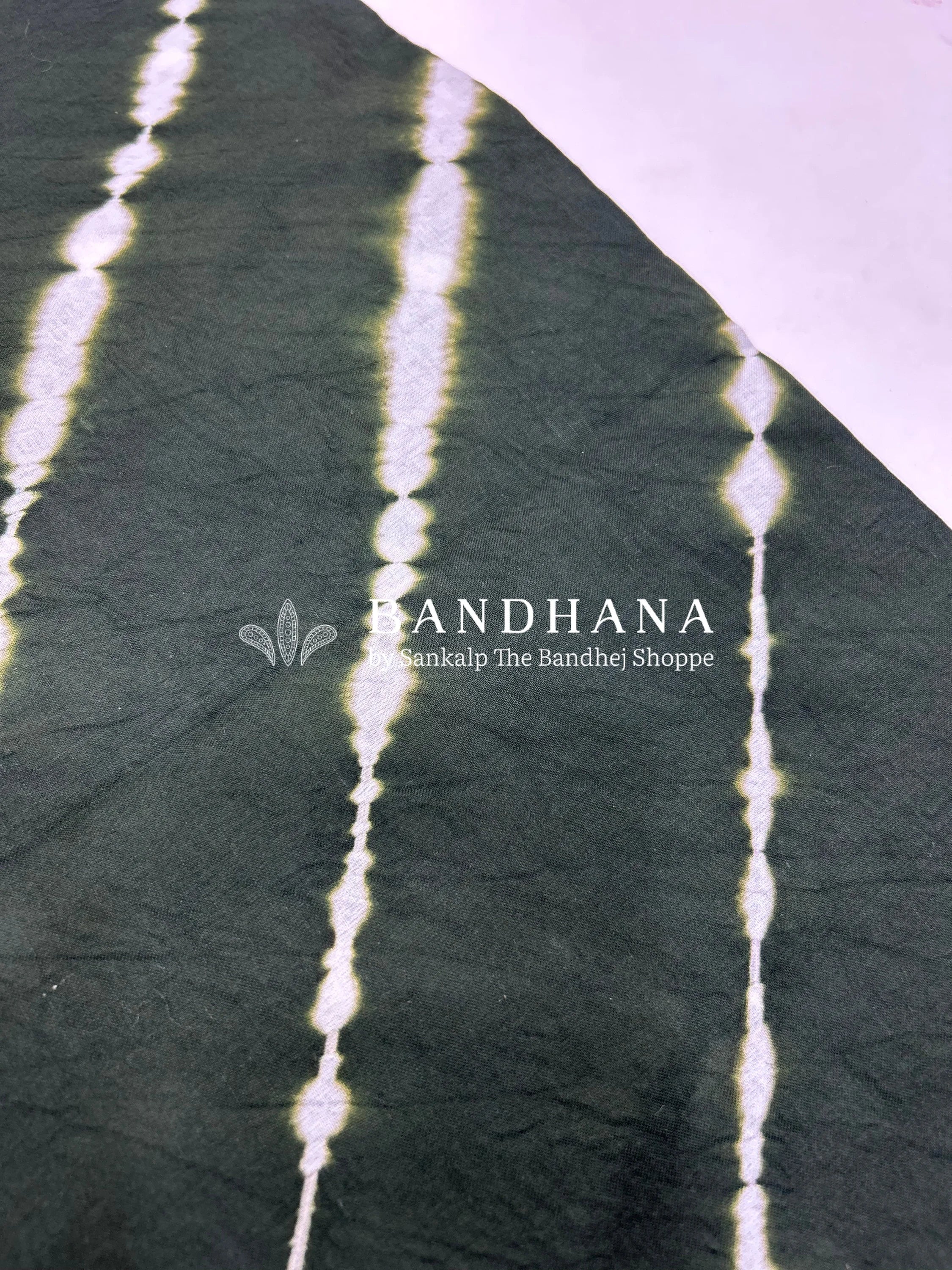 Green-Pink Cotton Laheriya Dress Material pink / Cotton Dresses