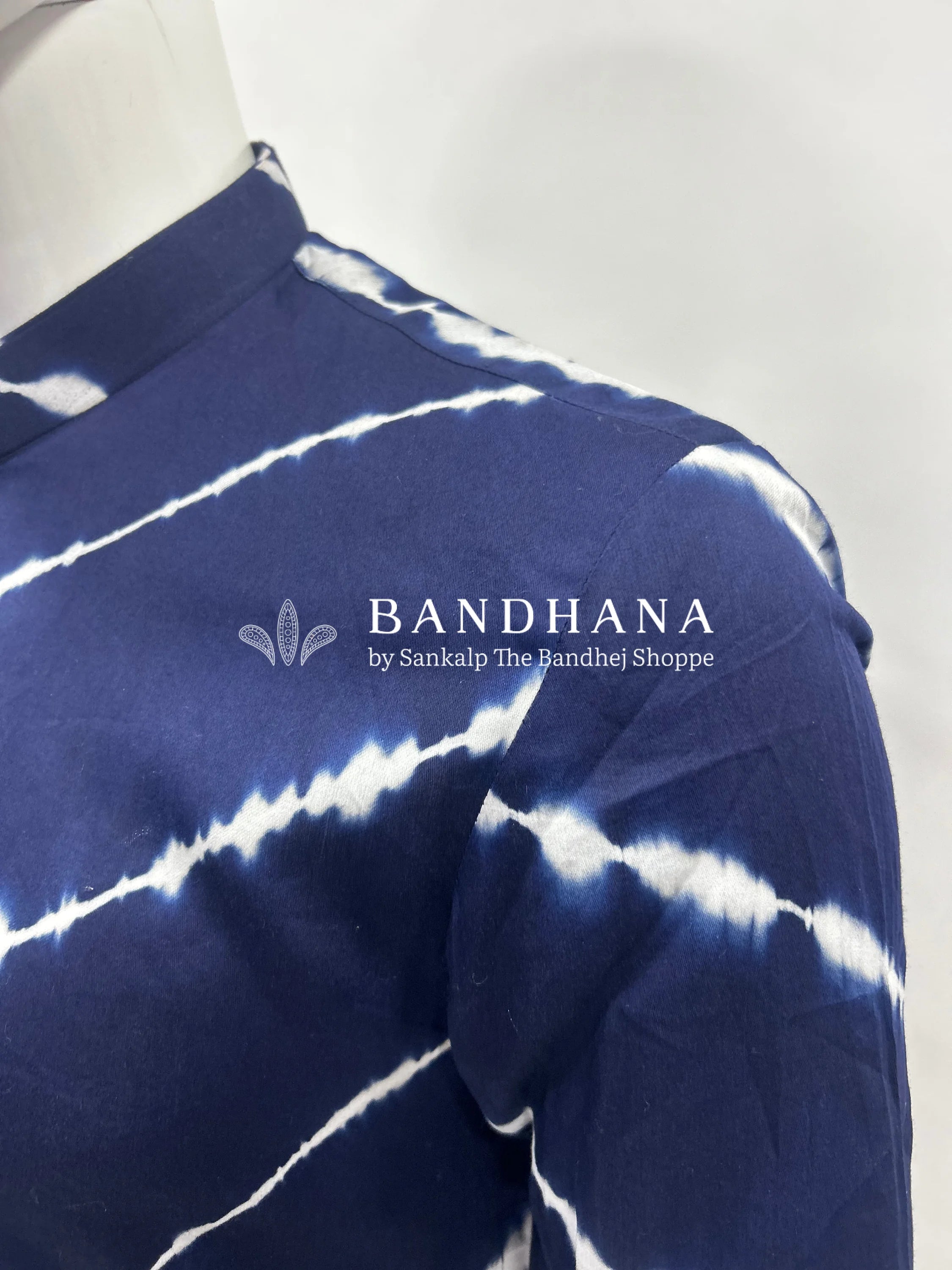 Indigo Blue Cotton Satin Men’s Kurta