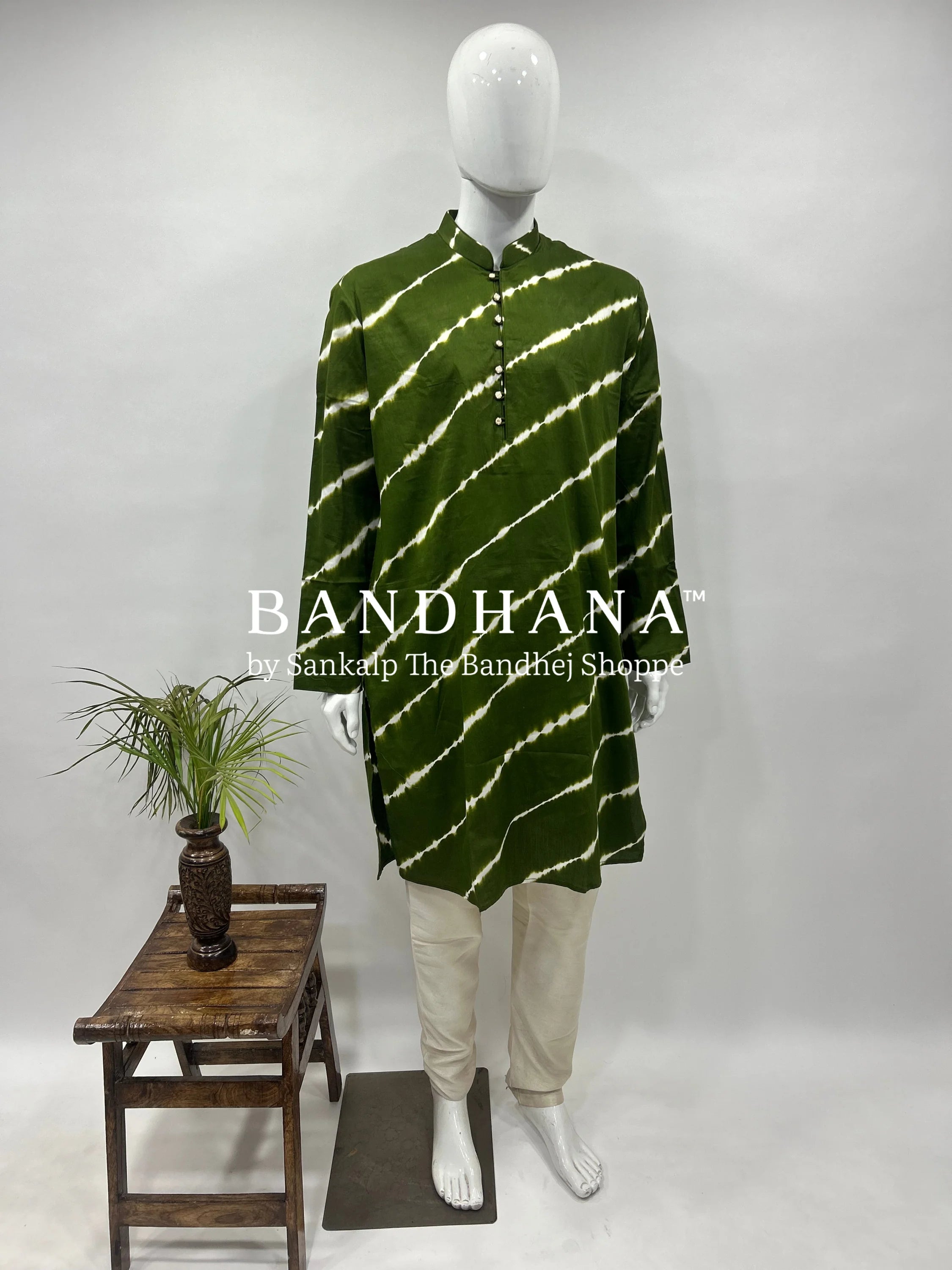 Mahendi Cotton Satin Men’s Kurta