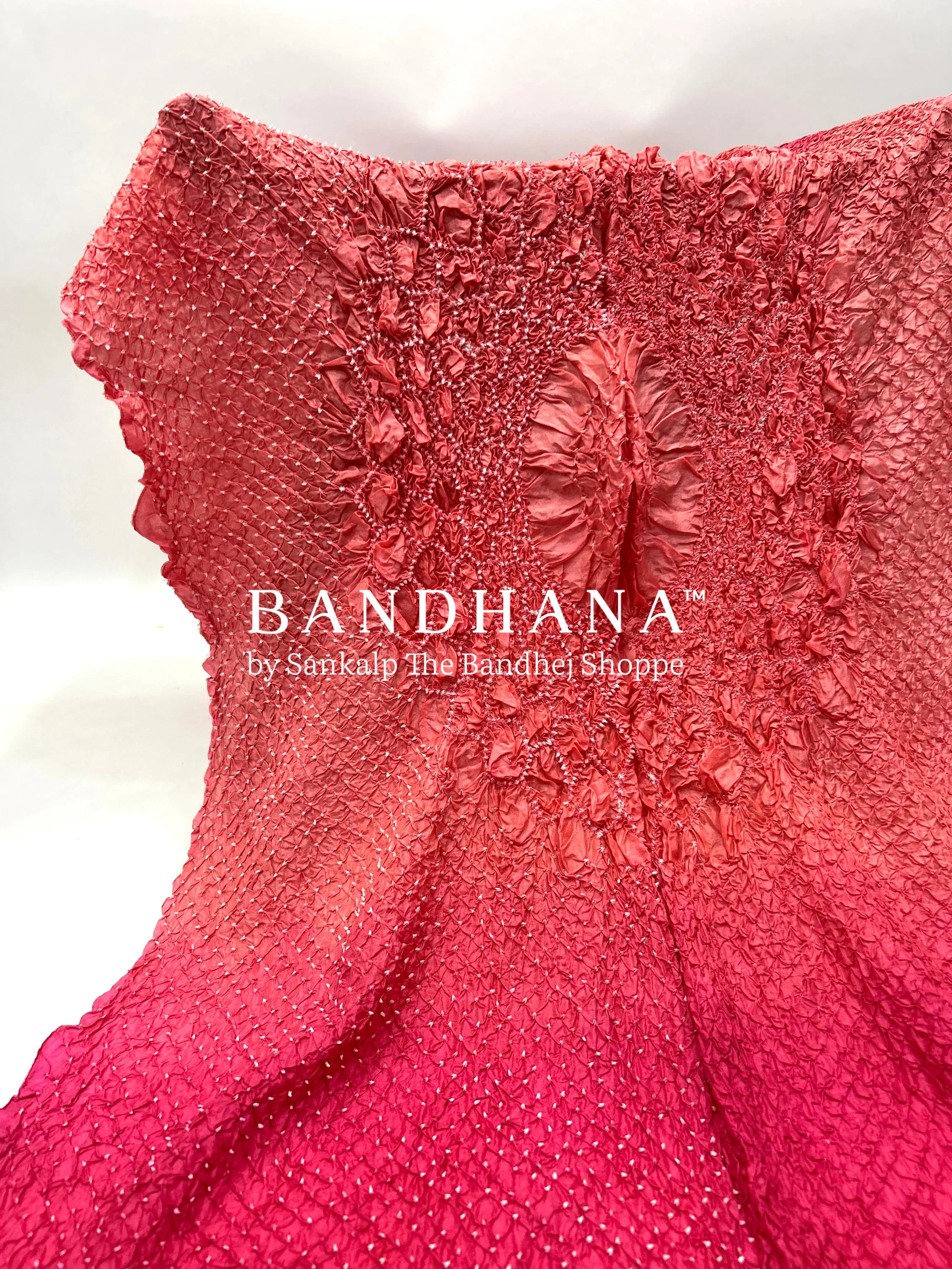 Peach-Wine Soft Silk Light Weight Lotus Design Habutai Dupatta darksalmon / Soft Silk Dupattas