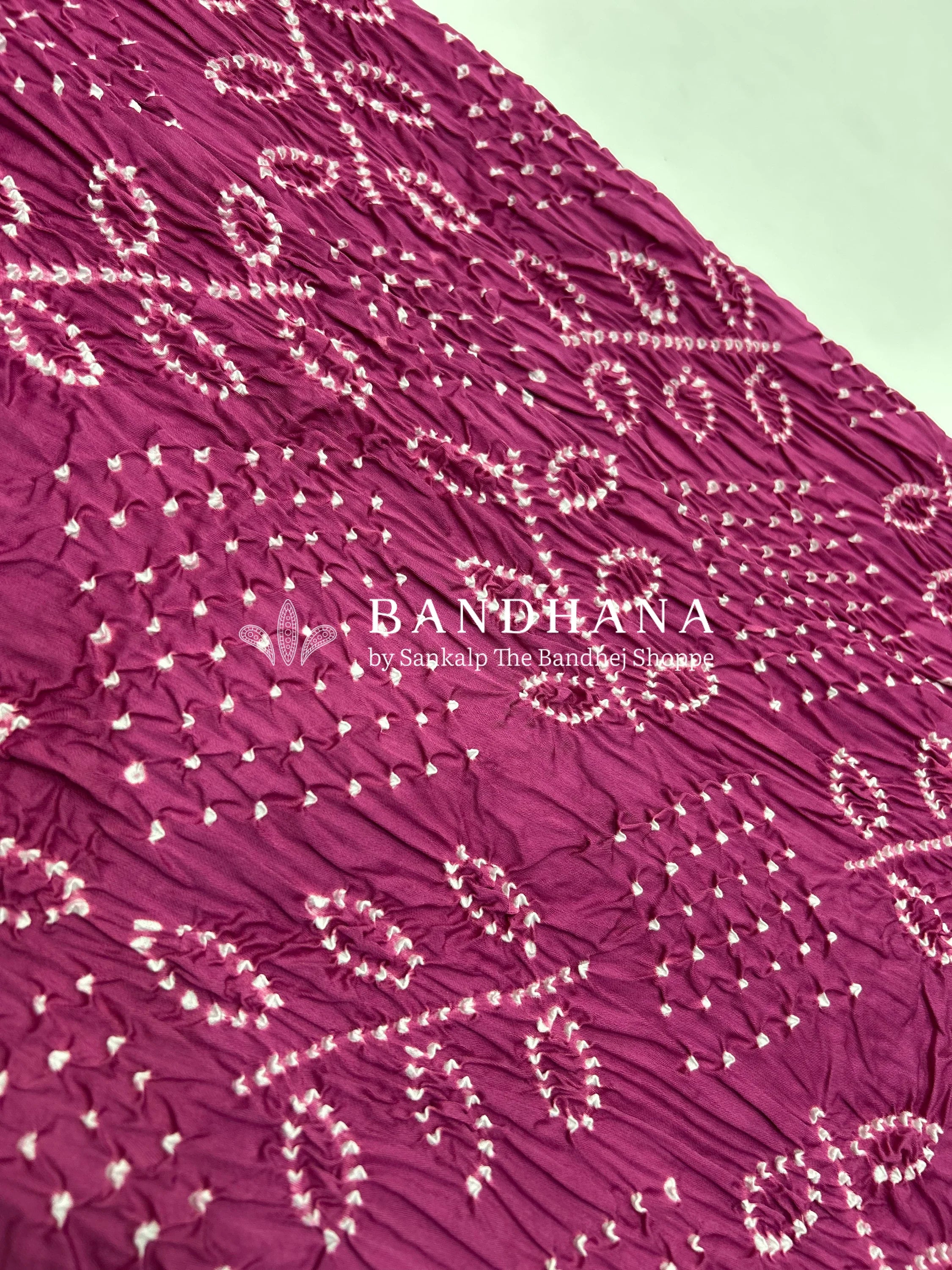 Pink Ambadal Cotton Bandhani Dress Material pink / Cotton Dresses