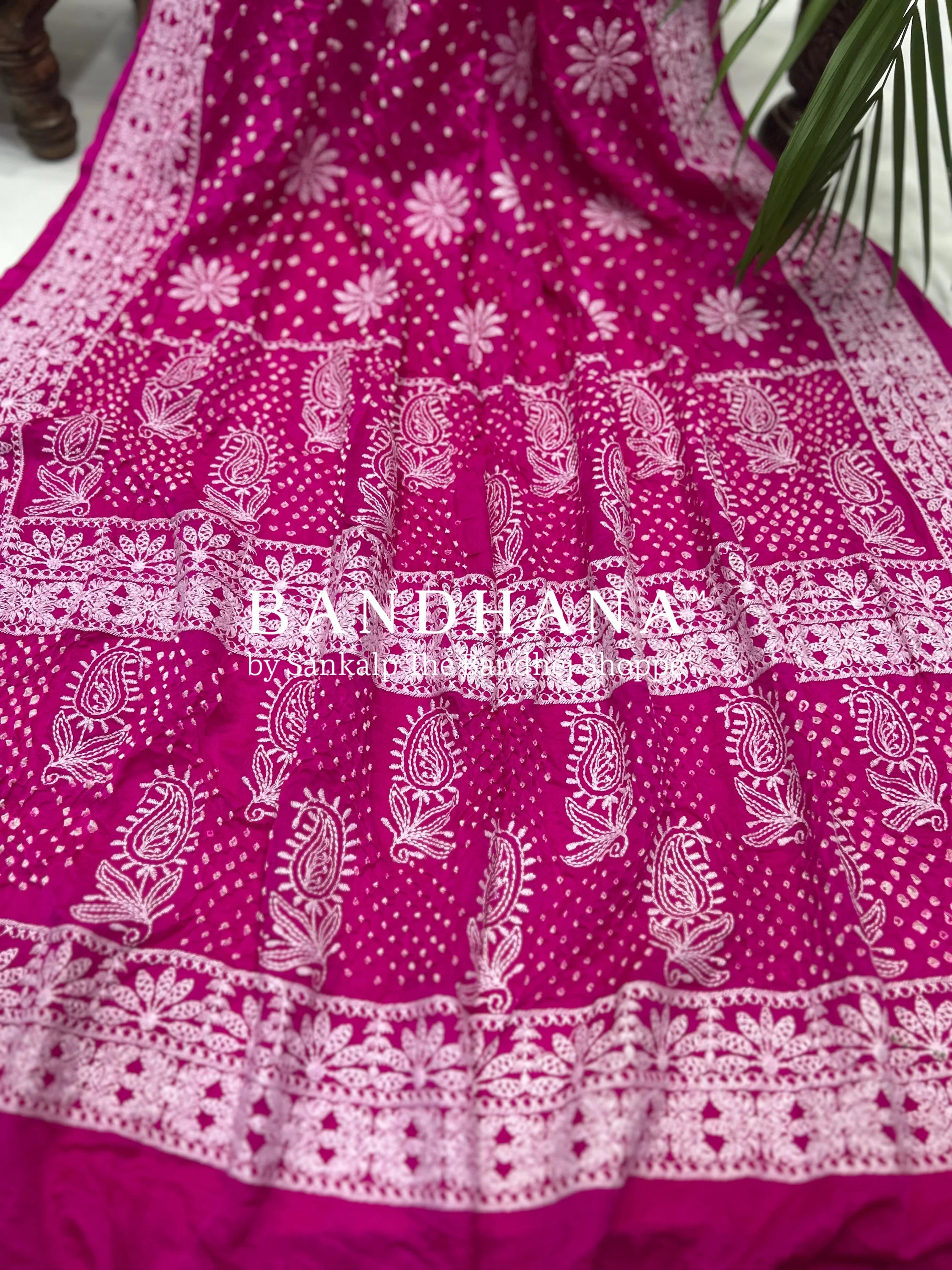 Rani Eternal Elegance Bandhani Silk Saree Sarees