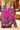 Cut Dana Handwork Bandhani Abha Gajji Silk In Rani Pink & Royal Purple Dual-Tone Shaded