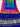 Multi Blue Gajji silk Chandrakani Dupatta multicolor / Gajji Silk Dupattas