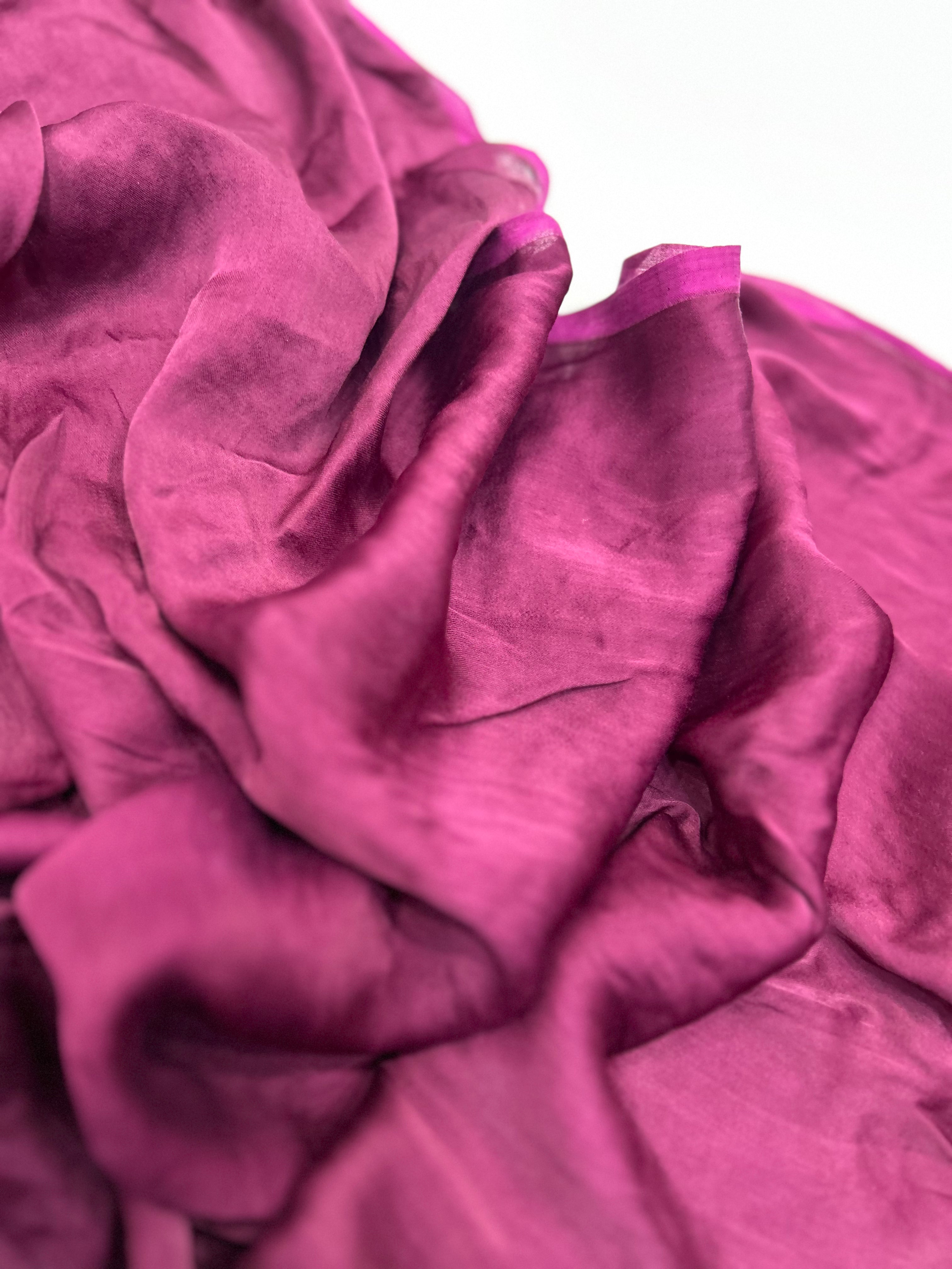 Magenta-White Modal Ambadaal Dress Material darkmagenta / Modal Silk Dresses