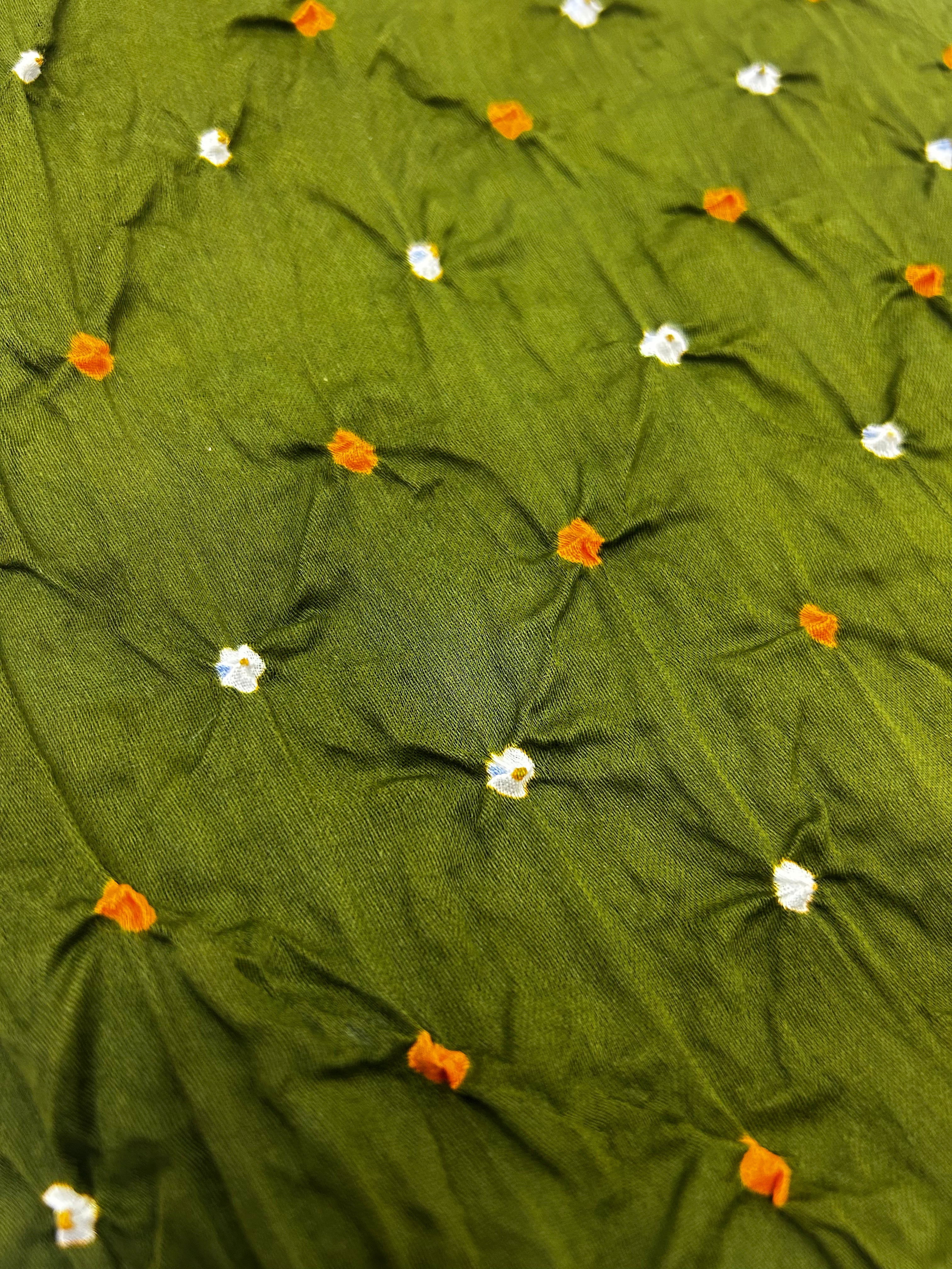 Mahendi Cotton Satin Fabric olive / Cotton Satin Fabric