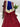 Blue- Maroon Gajji Silk Designer Gala Saree with 3 Colour Dying maroon / Gajji Silk Sarees