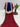 Blue- Maroon Gajji Silk Designer Gala Saree with 3 Colour Dying maroon / Gajji Silk Sarees