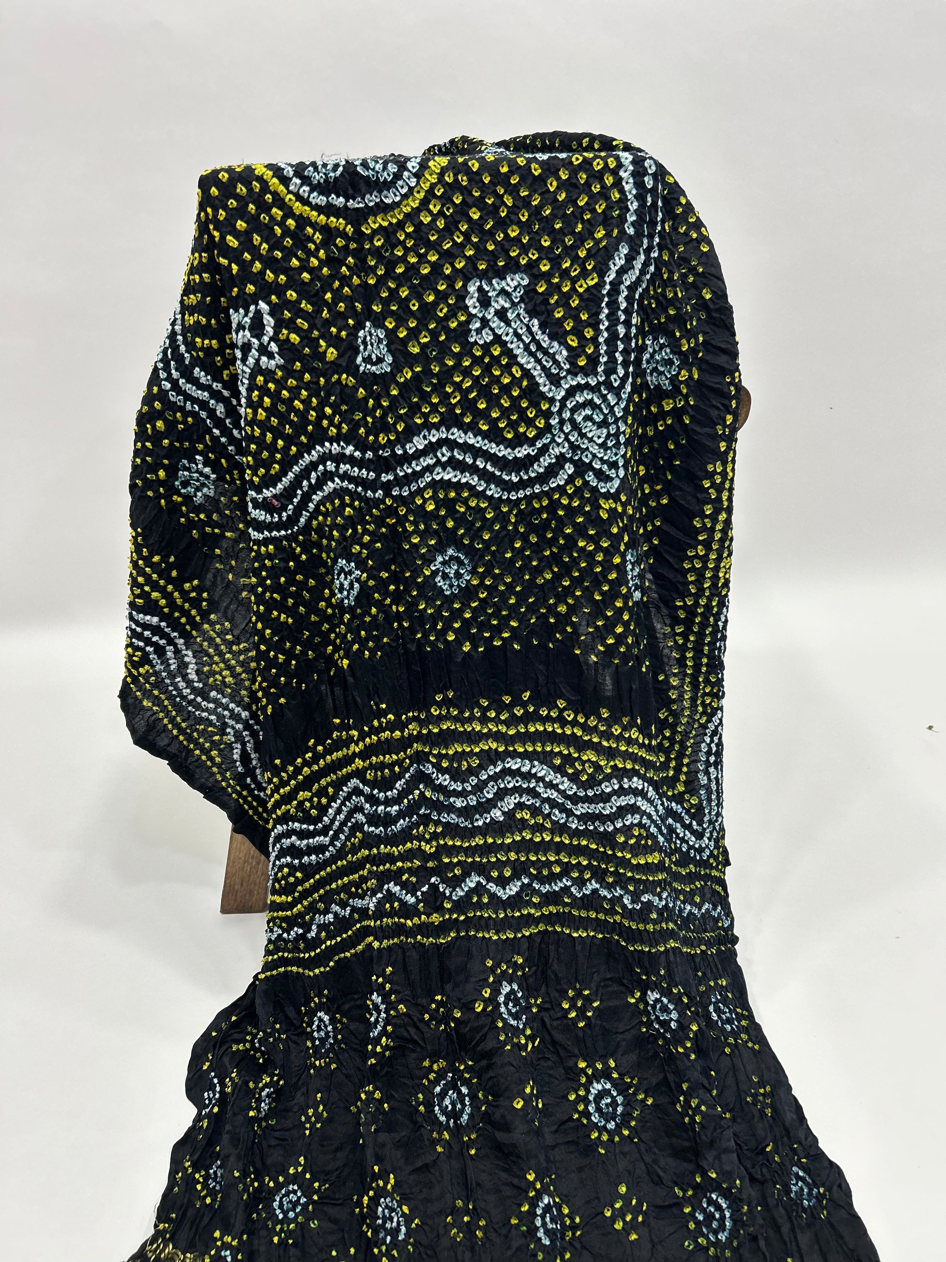 Black Gajji Silk Chandrakani Dupatta black / Gajji Silk Dupattas