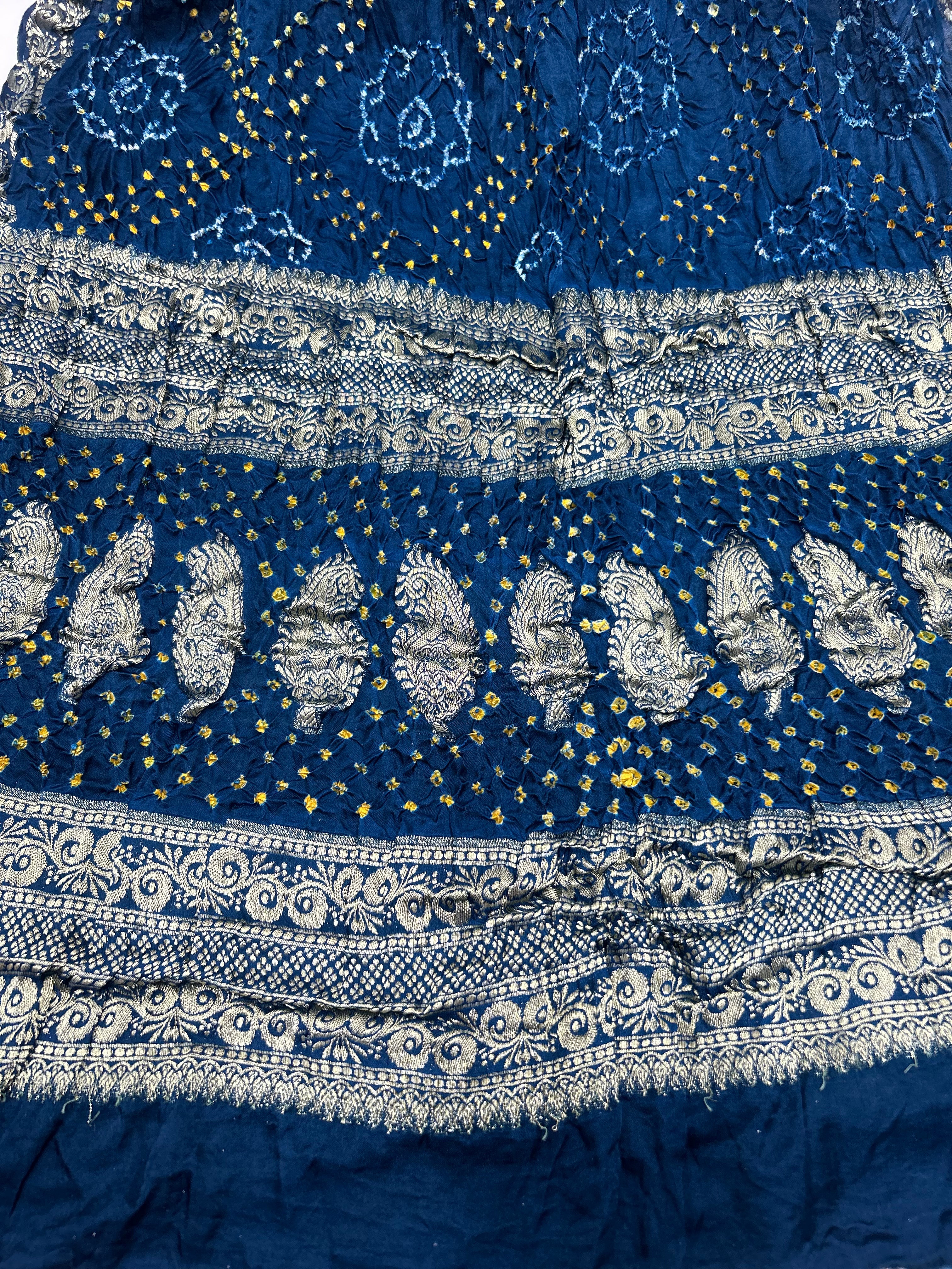 Timeless Bandhani Banarasi Wedding Drape Saree Sarees