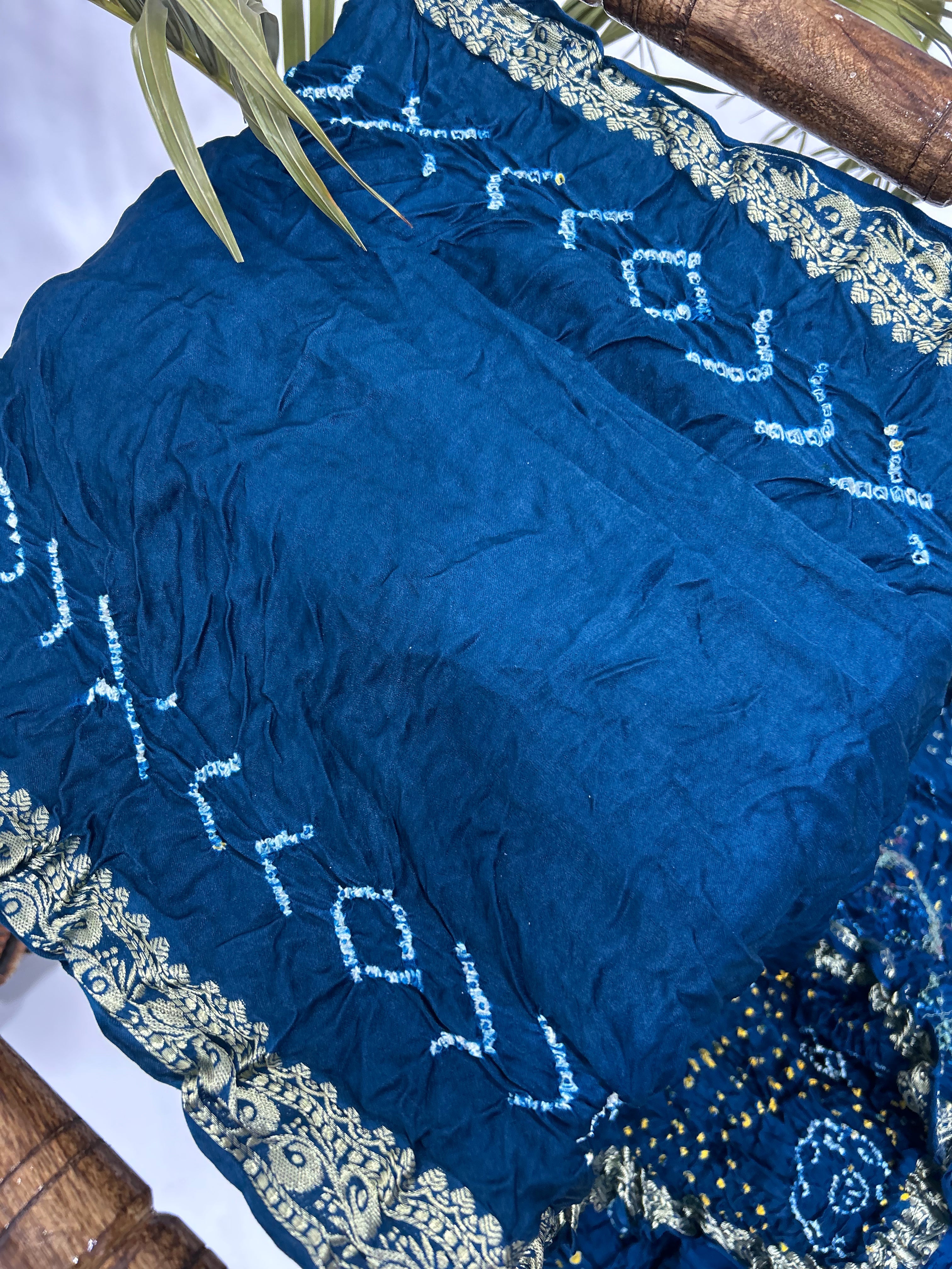 Timeless Bandhani Banarasi Wedding Drape Saree Sarees