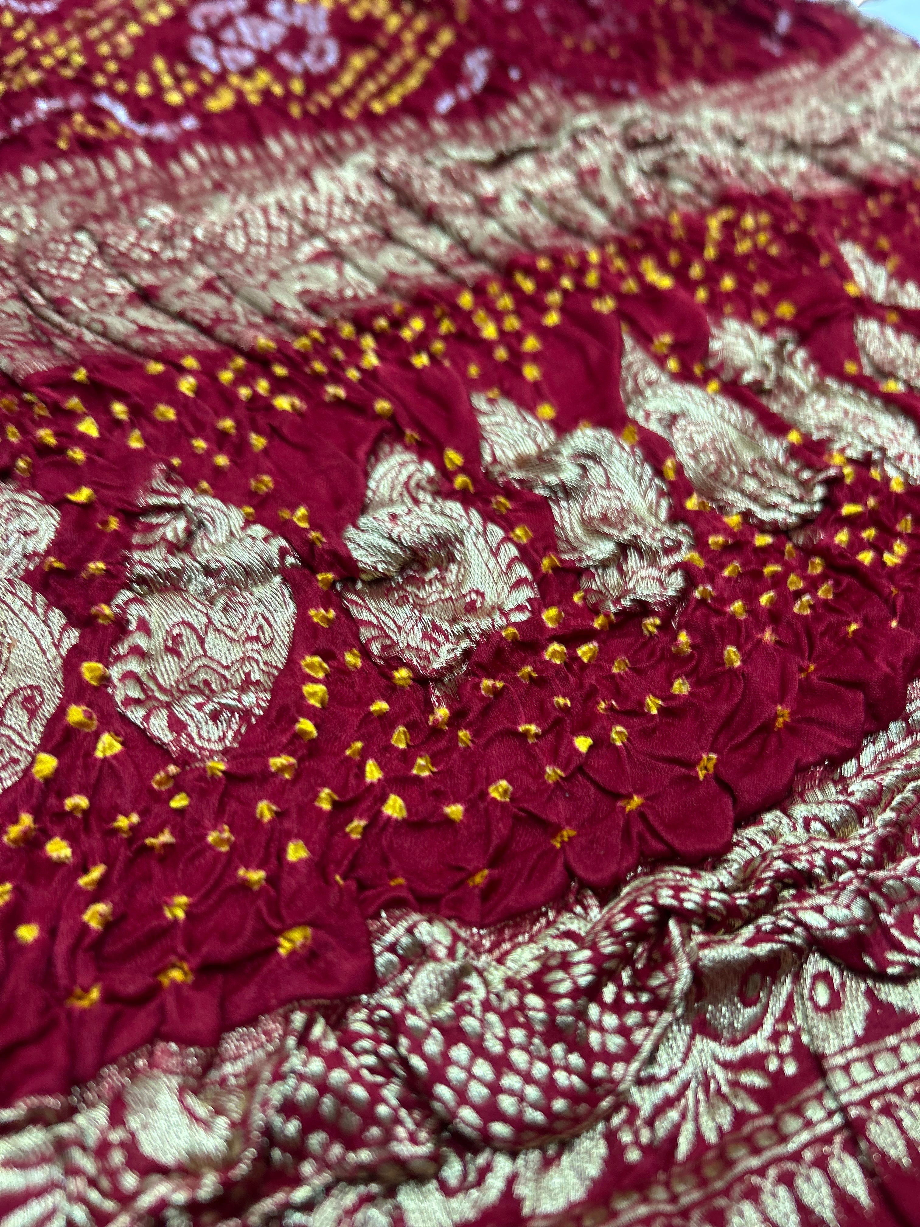 Royal Radiance Maroon Gajji Silk Wedding Saree Sarees