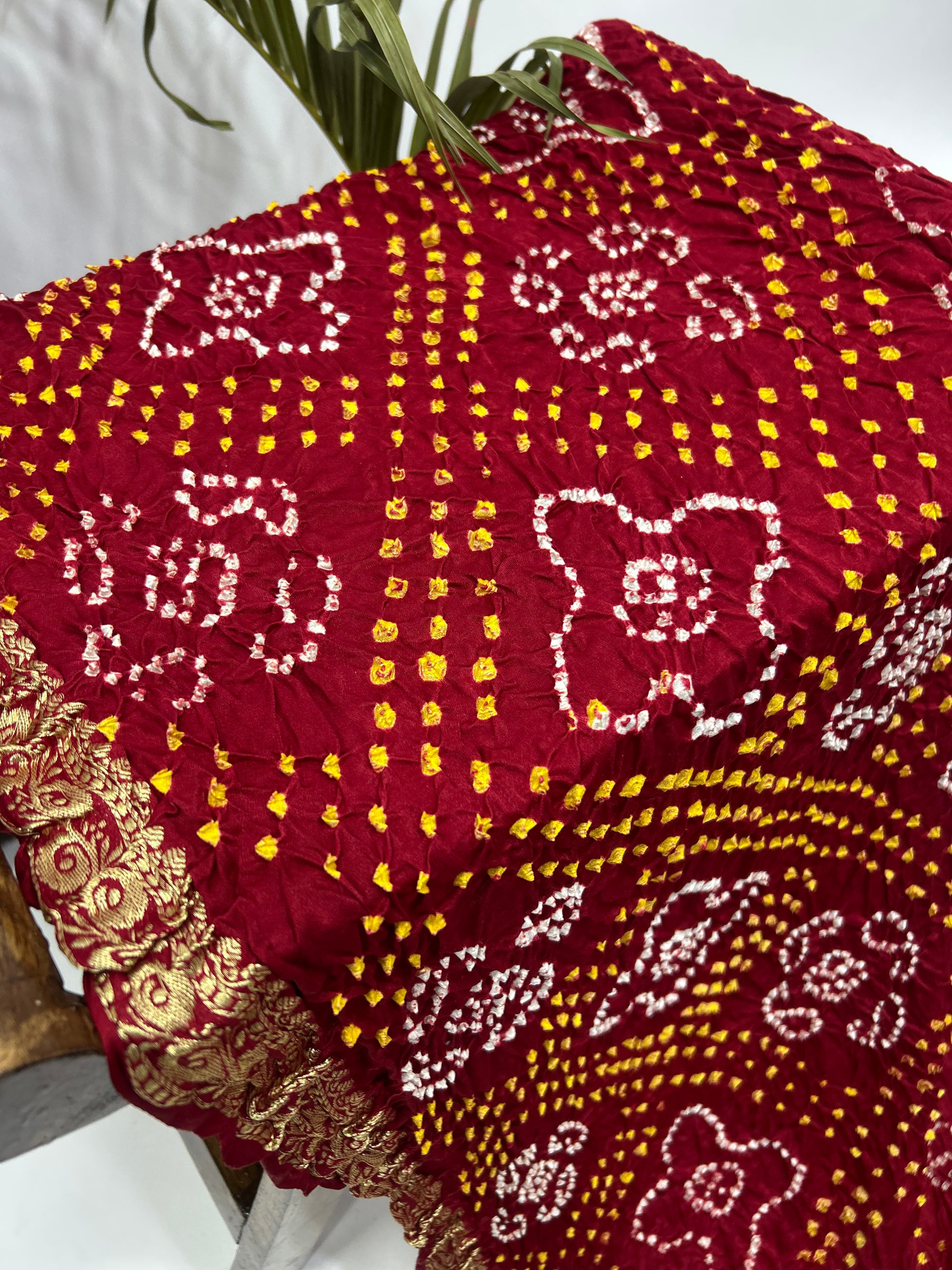 Royal Radiance Maroon Gajji Silk Wedding Saree Sarees