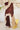 Brown & Cream Gajii Silk Katha work Bandhni Saree