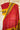 Red & Mustard Gajii Silk Katha work Bandhni Saree