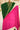 Pink And Green Gajji Silk BAndhani Designer Gala Saree With 3 Colour Dying