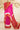 Pink And Red Gajji Silk BAndhani Designer Gala Saree With 3 Colour Dying