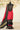 Red And Black Gajii Silk Bandhni Dress Material