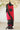 Red And Black Gajii Silk Bandhni Dress Material