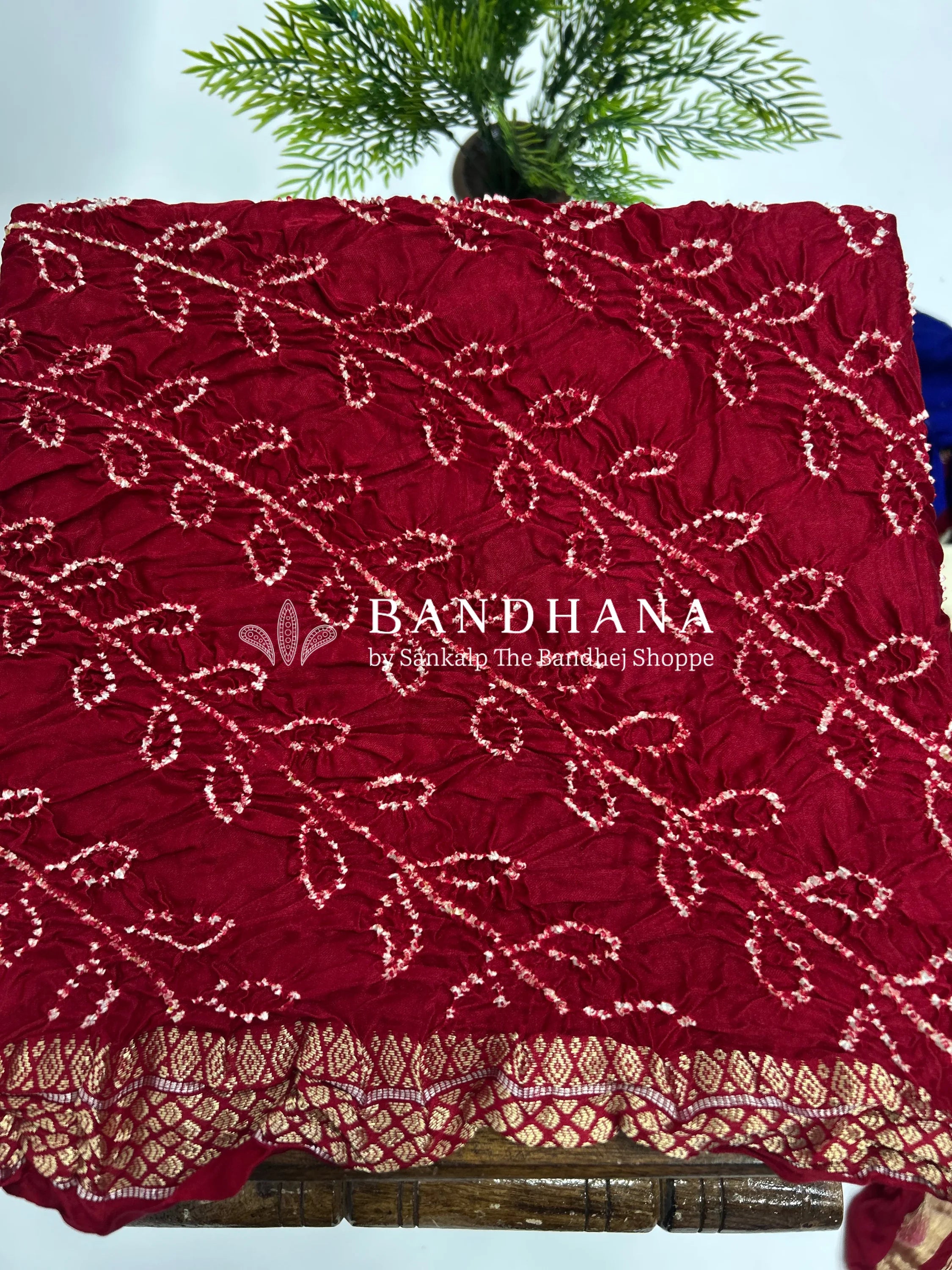 Gajji Silk Blue - Maroon Designer Gala Saree With 3 Colour Dying maroon / Gajji Silk Sarees