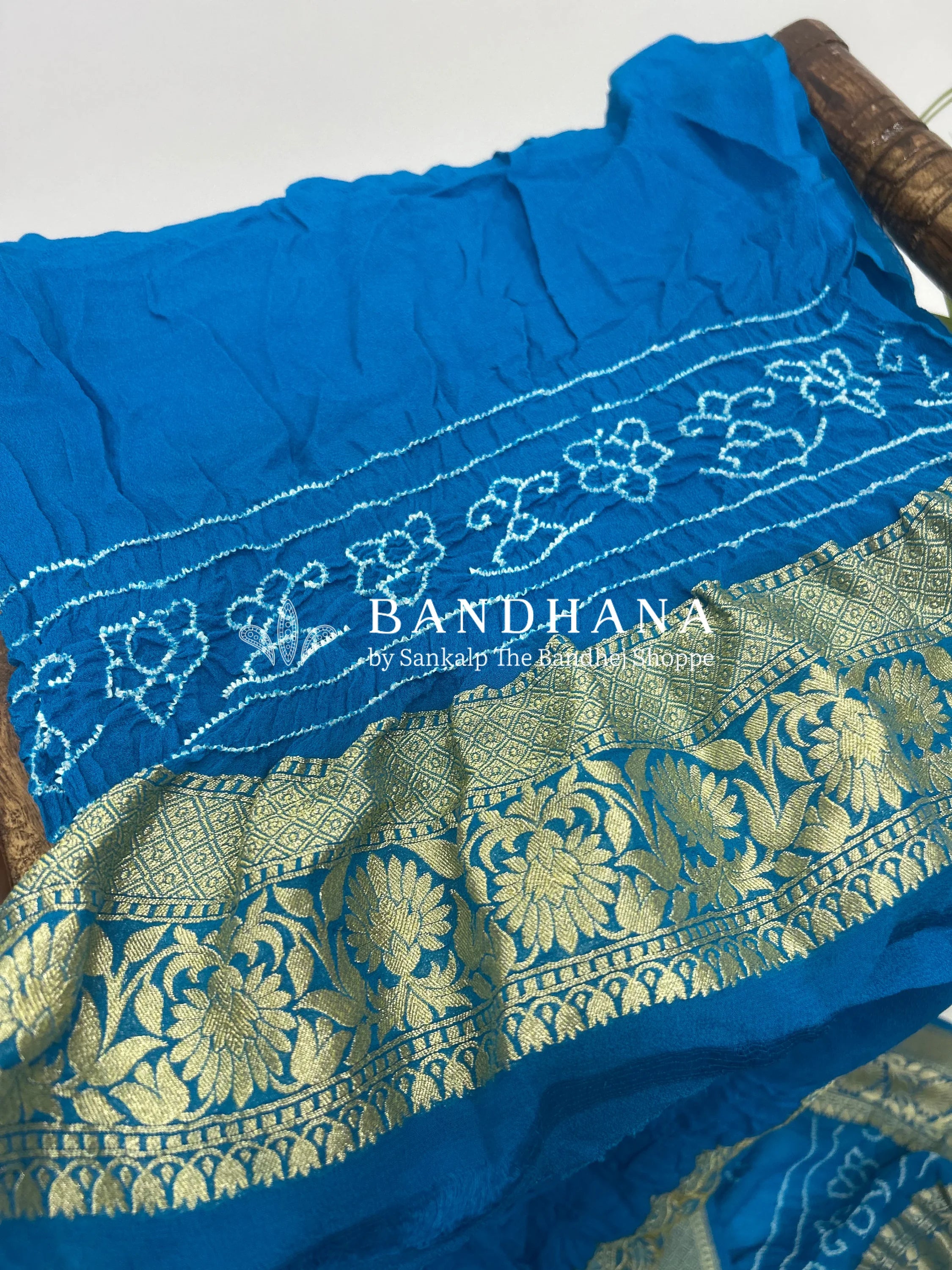Firozy Georgette Bananrasi All Over Rai Bandhani Saree Sarees