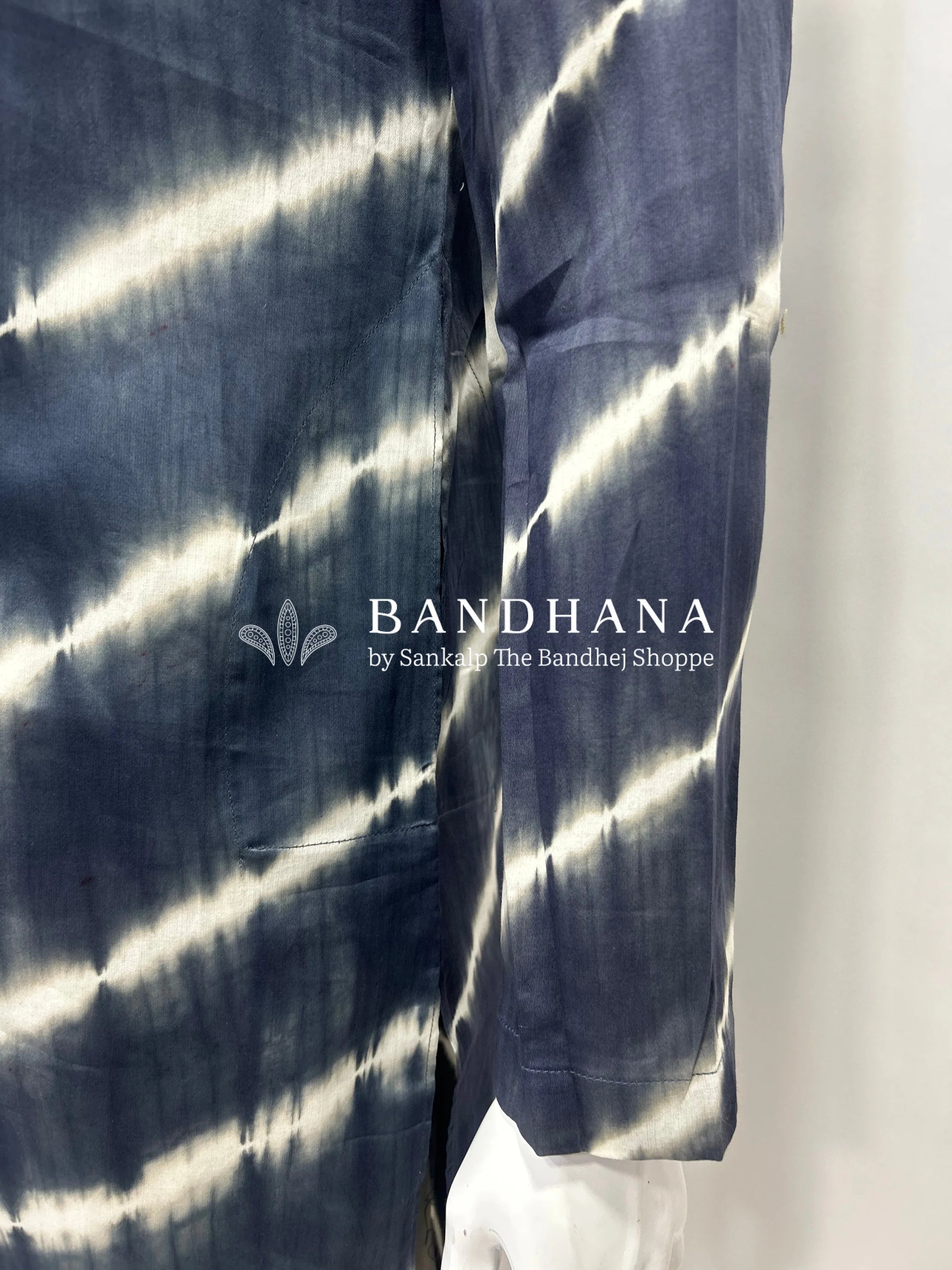 Grey Cotton Satin Men’s Kurta