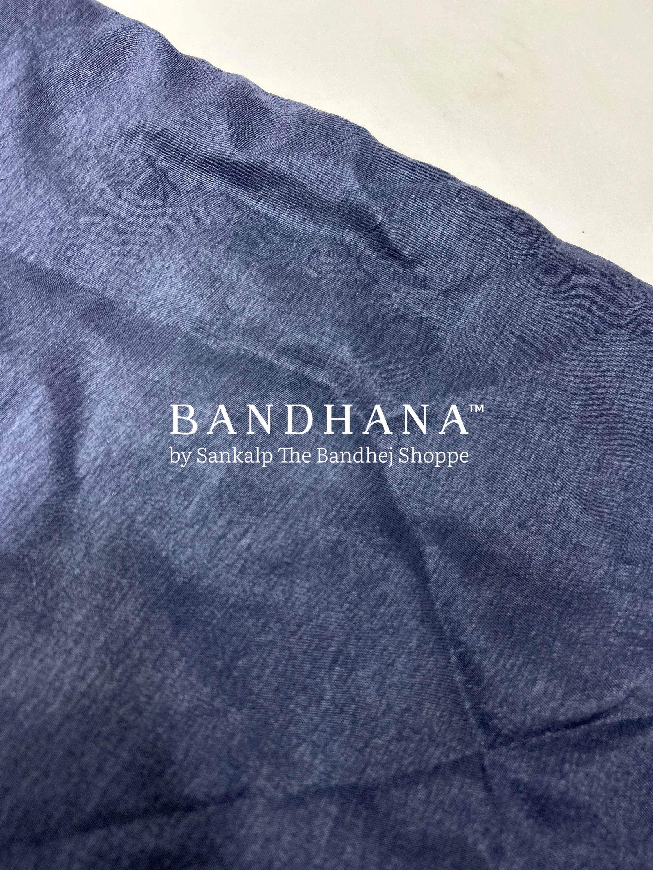 Grey Dola Silk Bandhani Dress Material grey / Dola Silk Dresses