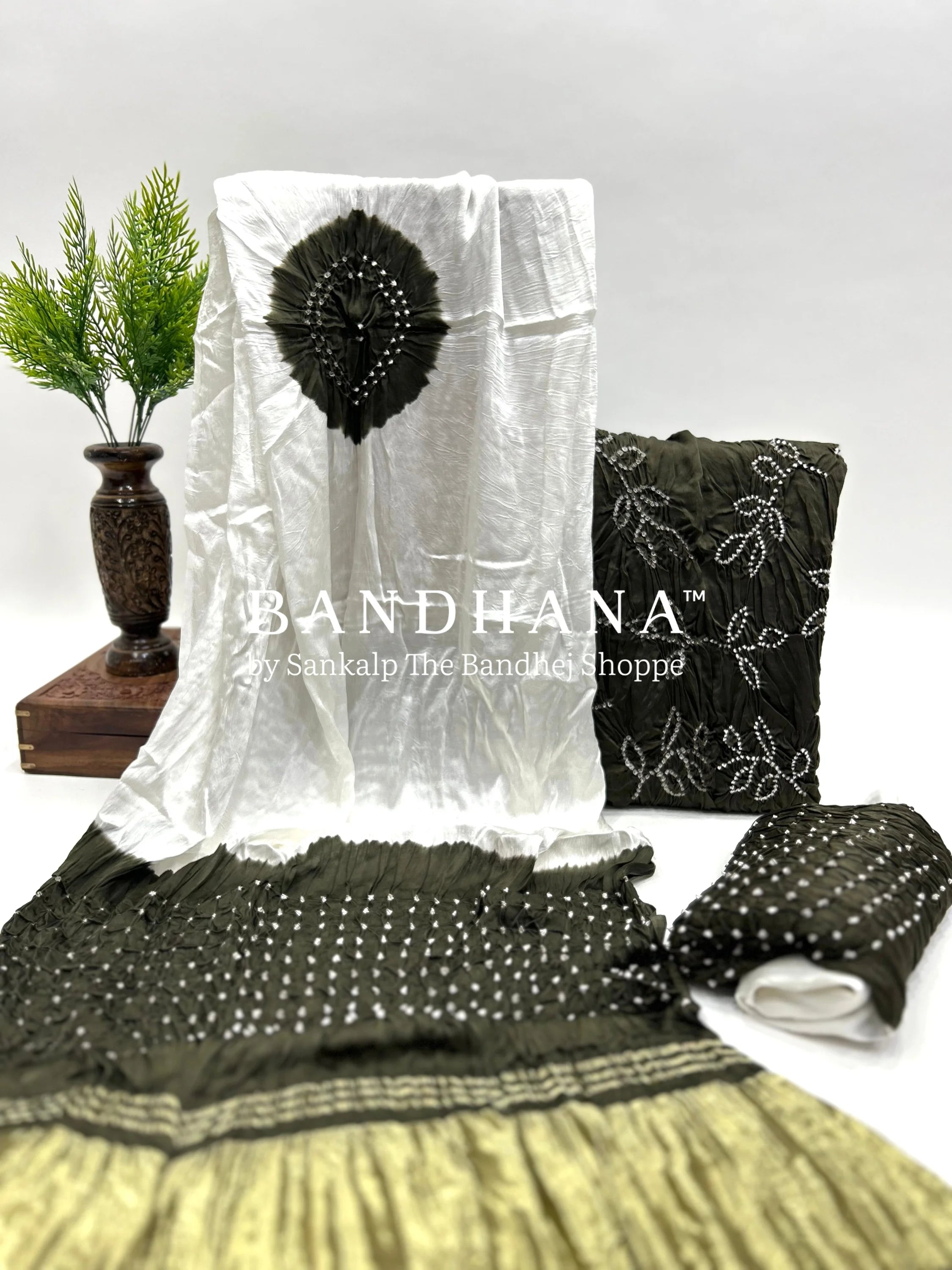 Grey-White Modal Ambadaal Dress Material grey / Modal Silk Dresses