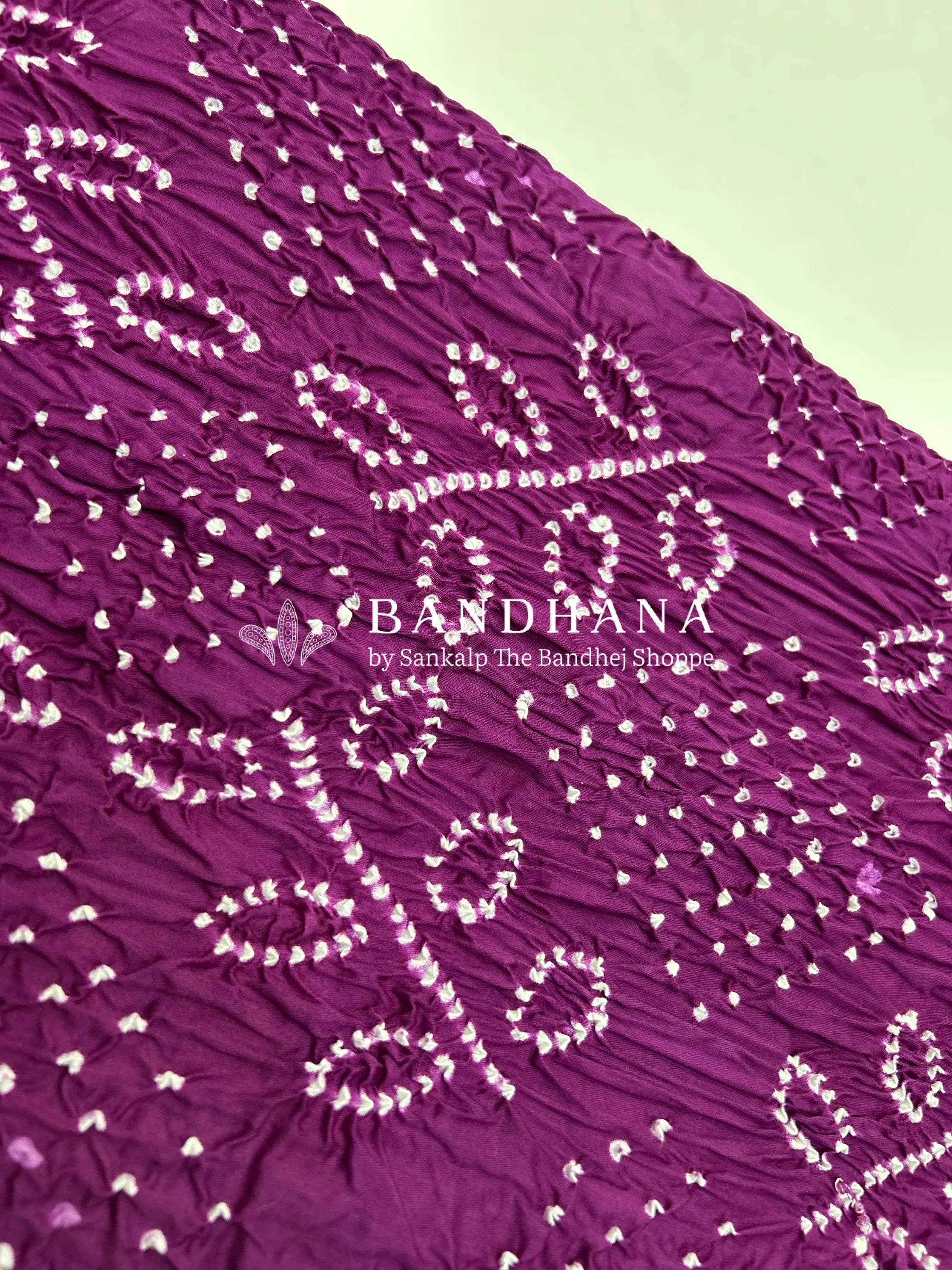 Magenta Ambadal Cotton Bandhani Dress Material magenta / Cotton Dresses