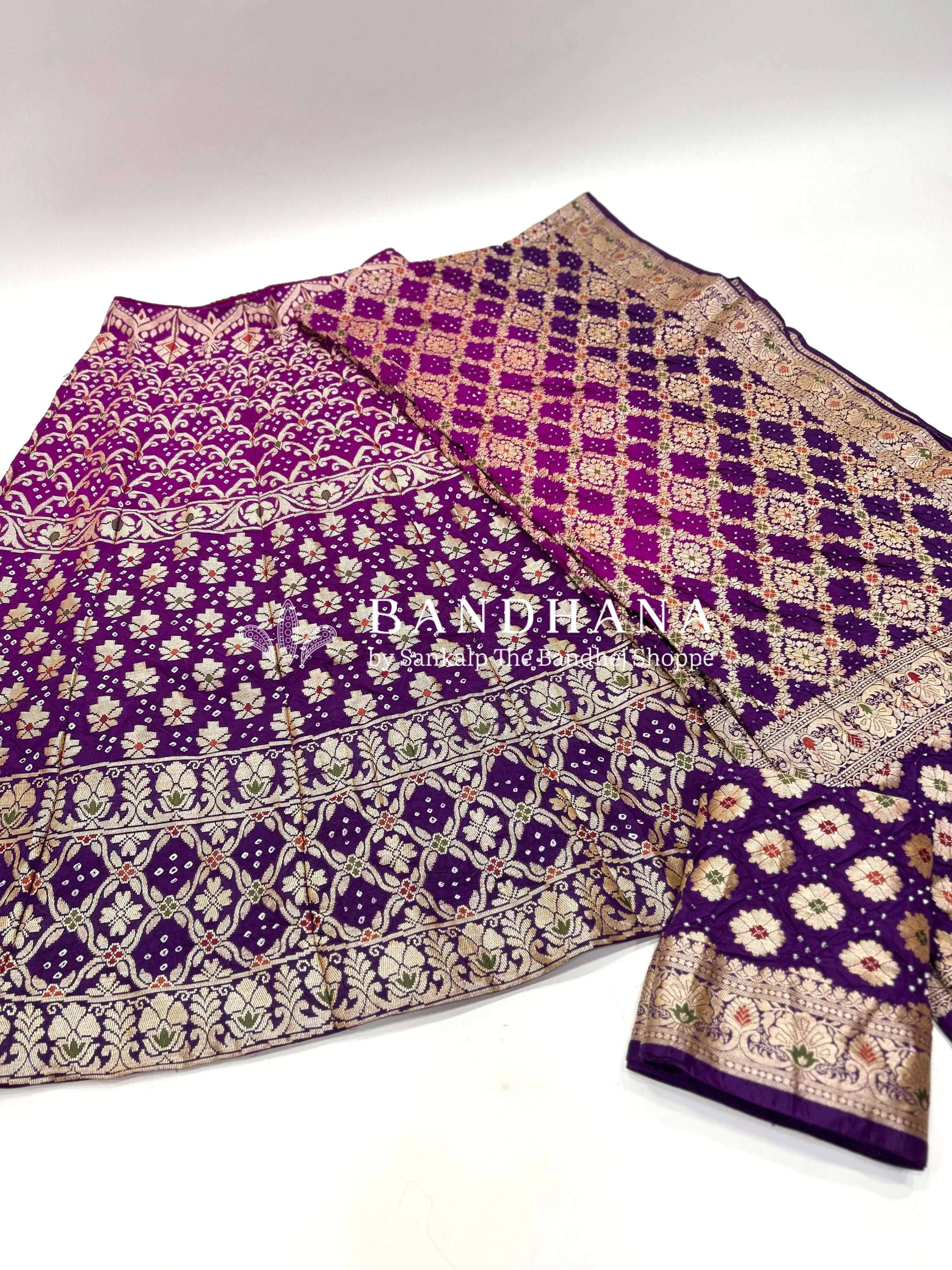 Magenta-Purple Art Dupion Silk Chaniya Choli Material purple / Art Silk Lehengas