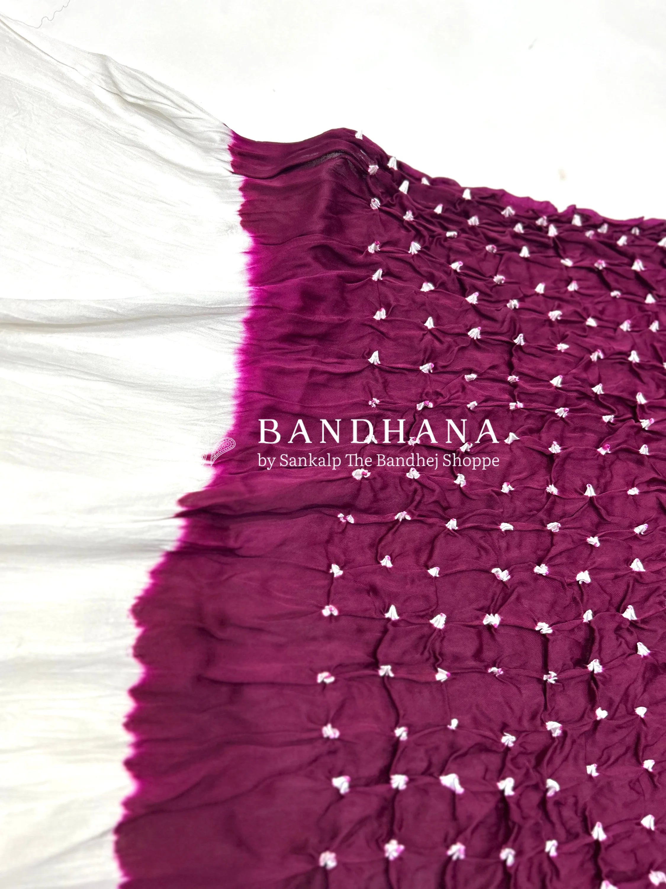 Magenta-White Modal Ambadaal Dress Material darkmagenta / Modal Silk Dresses
