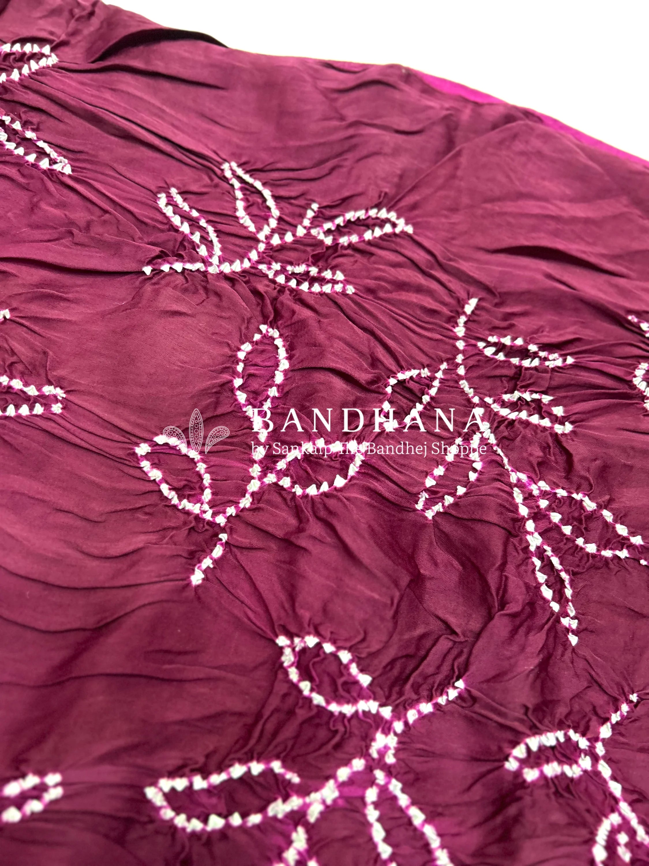 Magenta-White Modal Ambadaal Dress Material darkmagenta / Modal Silk Dresses