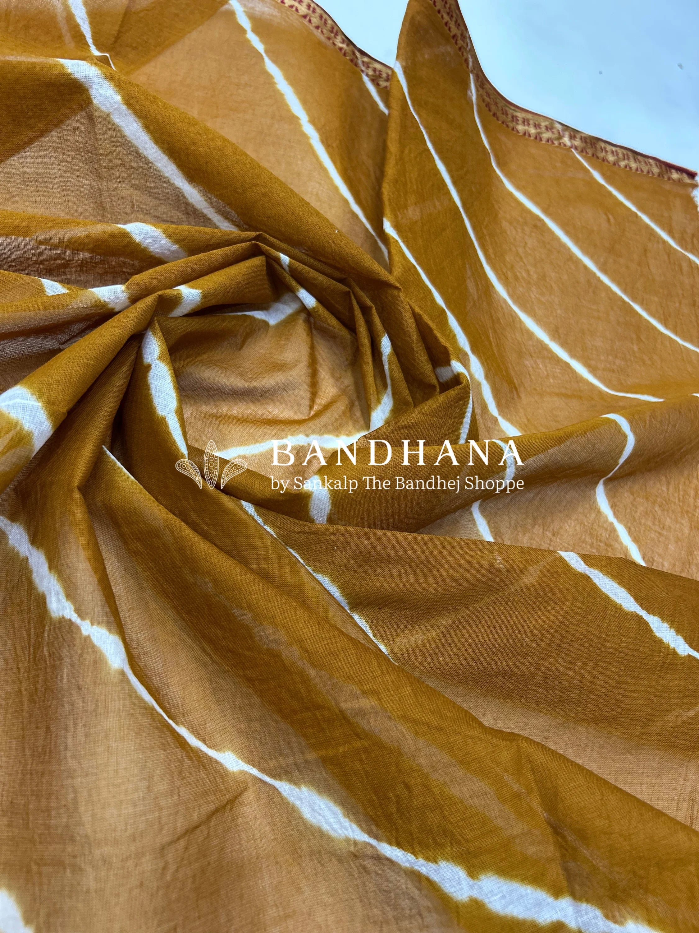 Navy Blue-Mustard Cotton Laheriya Dress Material darkgoldenrod / Cotton Dresses