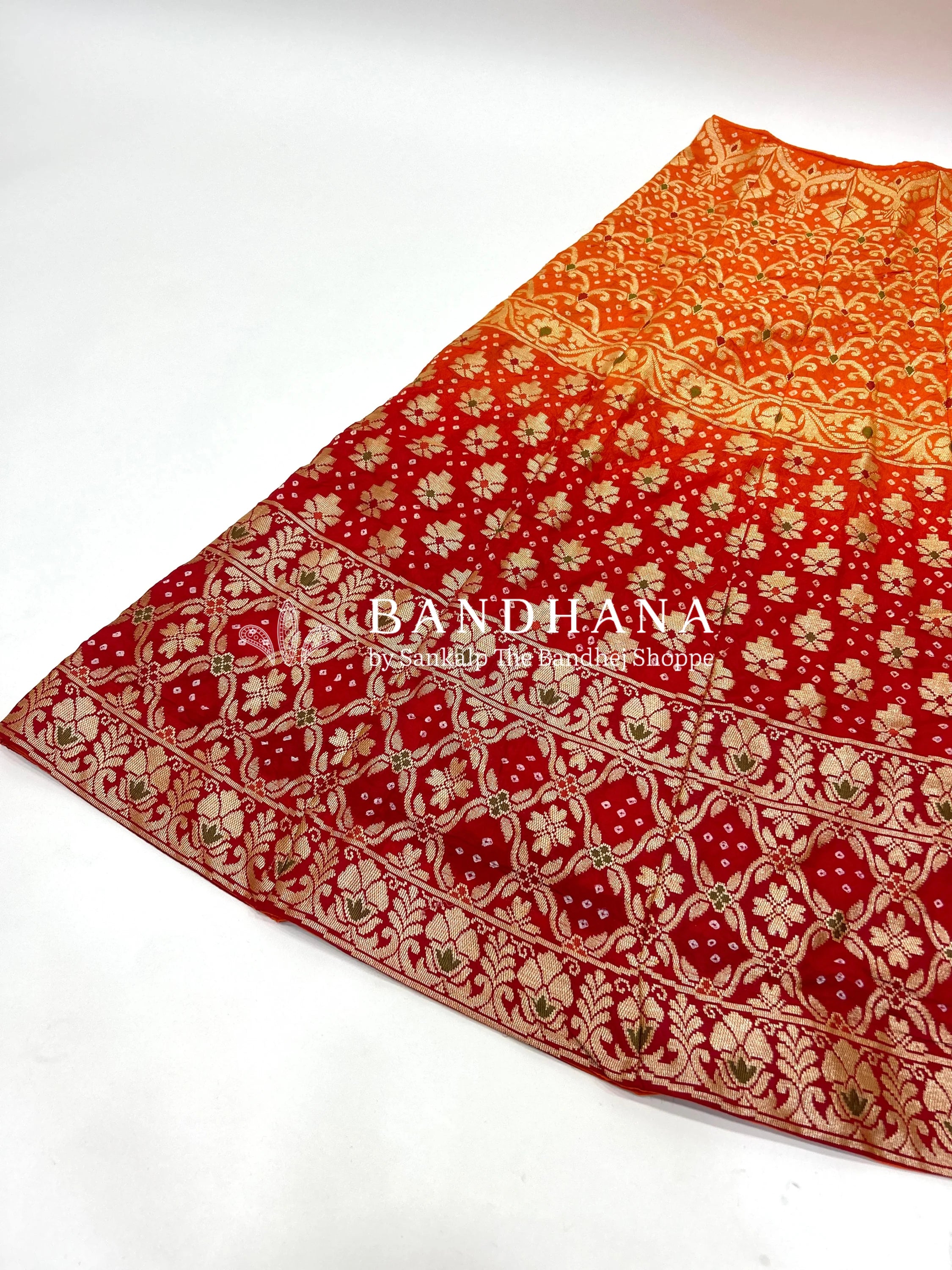 Orange-Maroon Art Dupion Silk Chaniya Choli Material maroon / Art Silk Lehengas