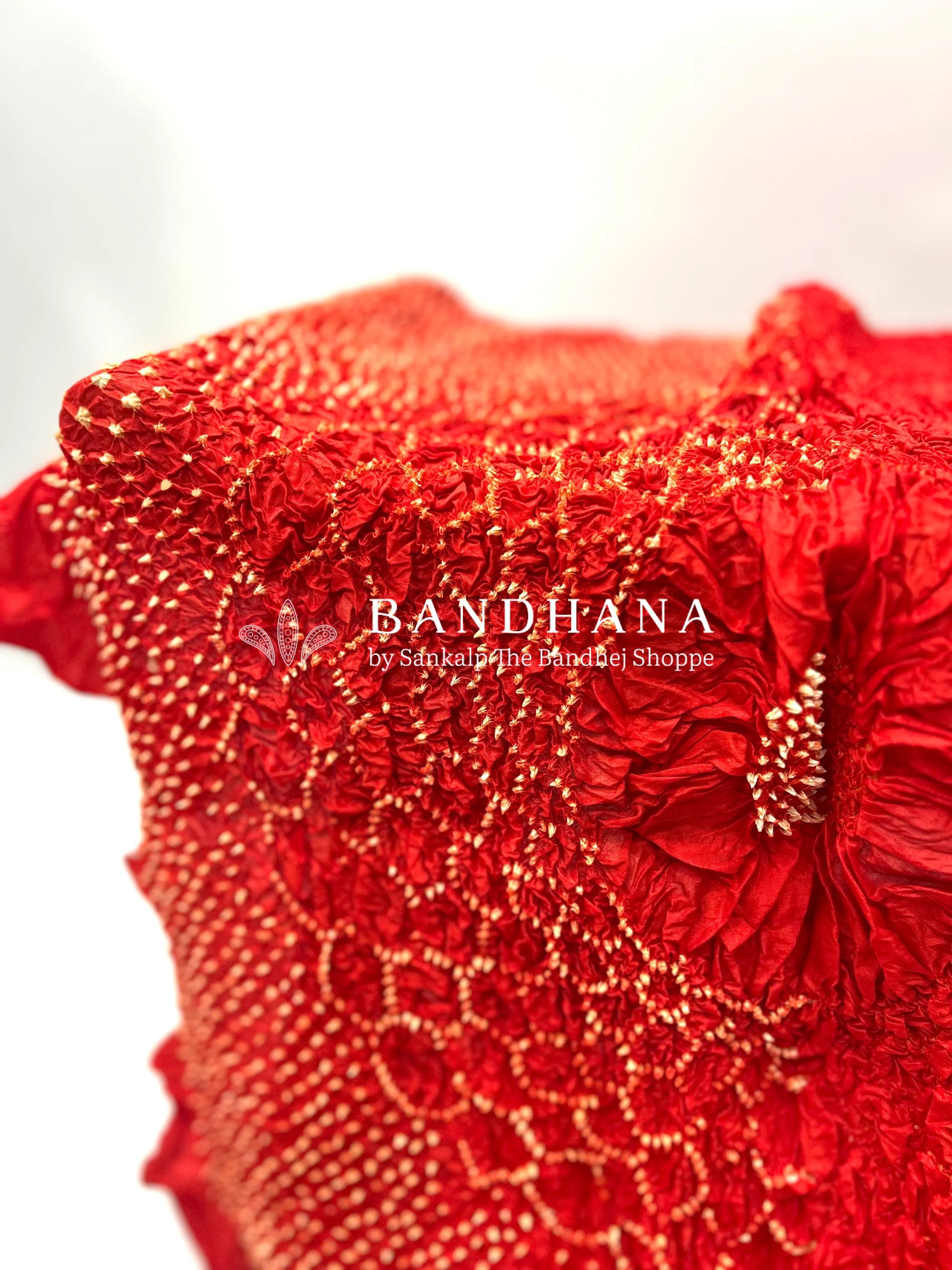 Orange-Maroon Soft Silk Light Weight Lotus Design Habutai Dupatta red / Soft Silk Dupattas