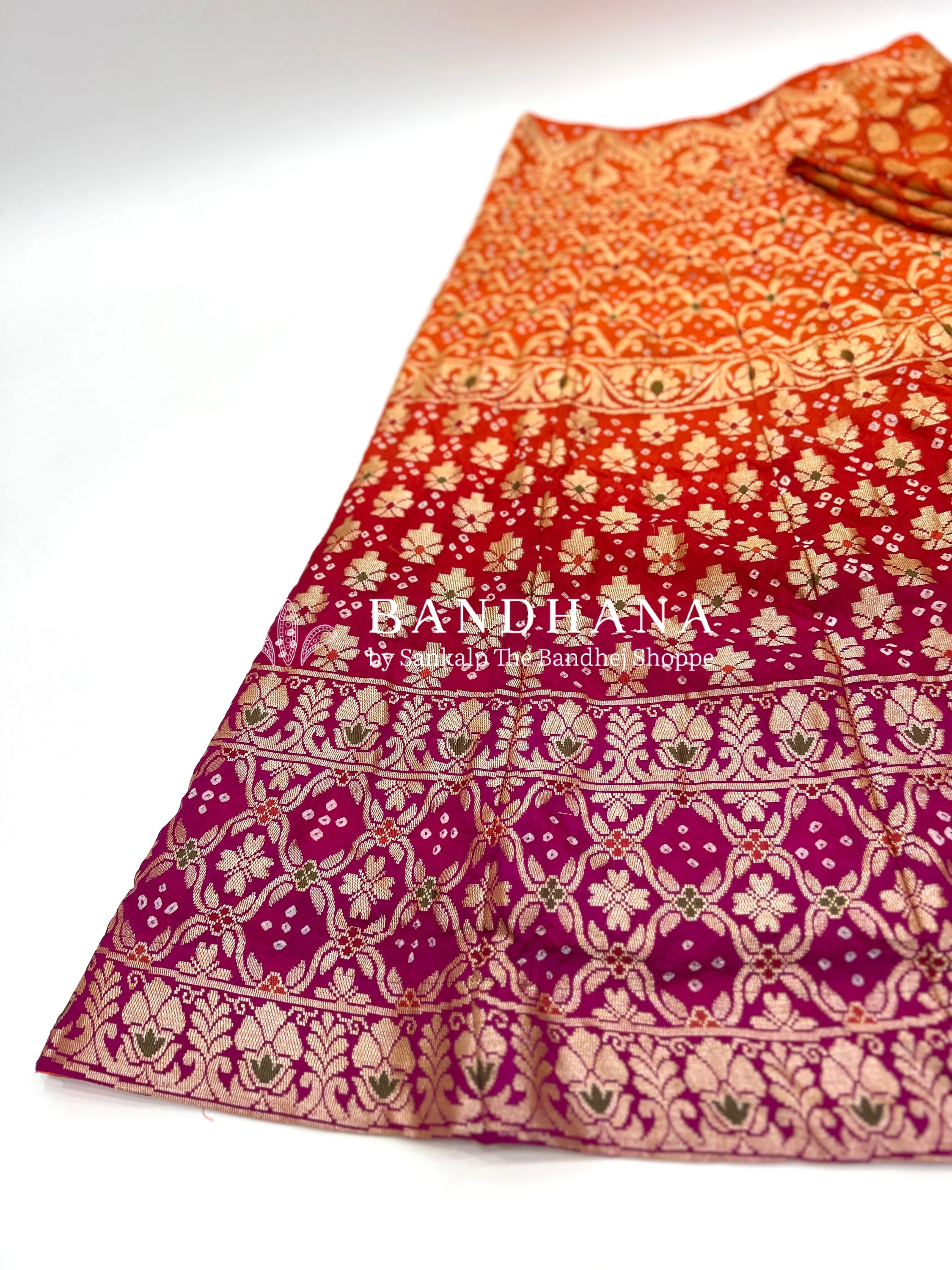 Orange-Rani Art Dupion Silk Chaniya Choli Material orangered / Art Silk Lehengas