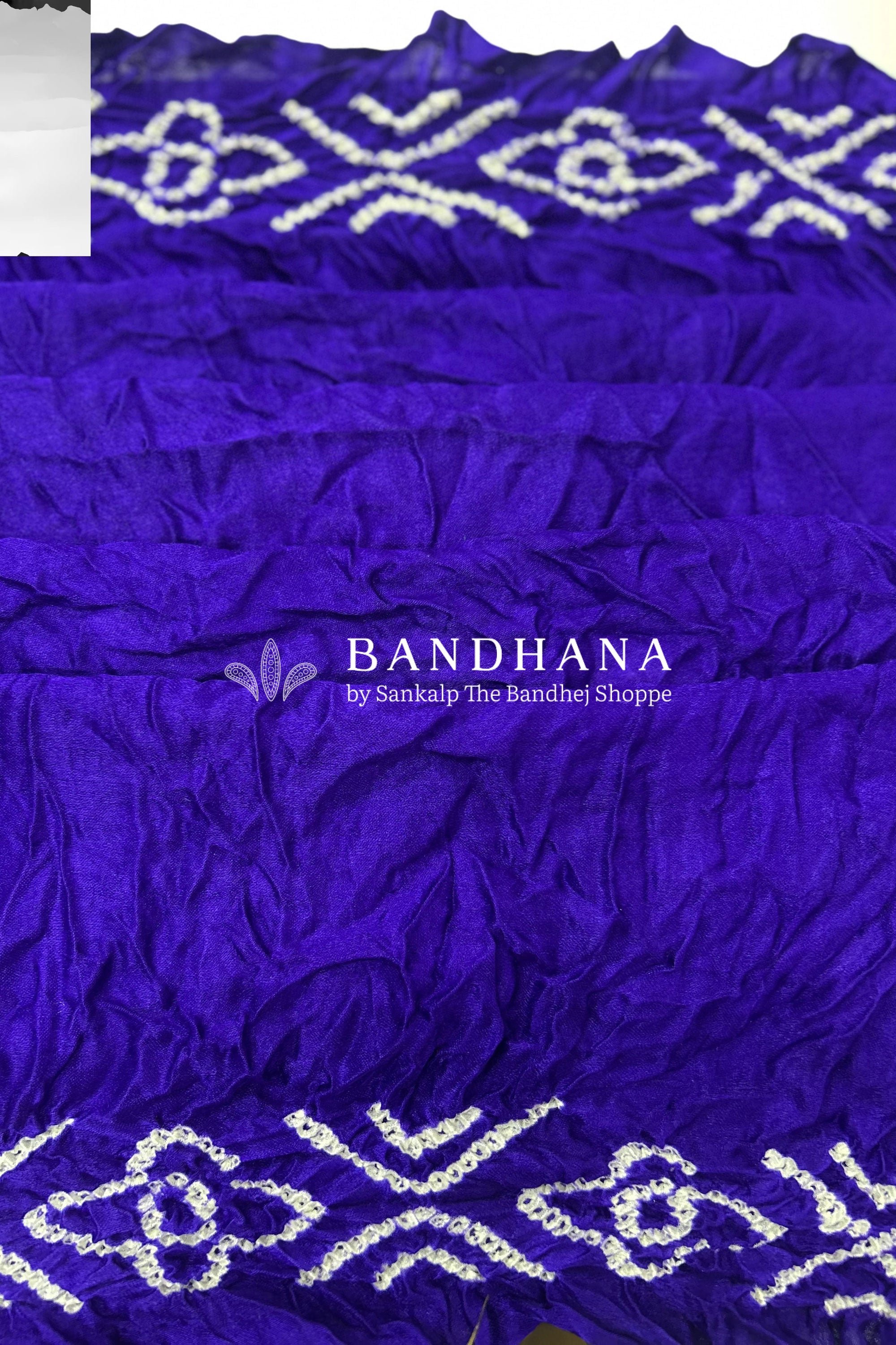 Purple Gajji Garchola Bandhani Saree Sarees