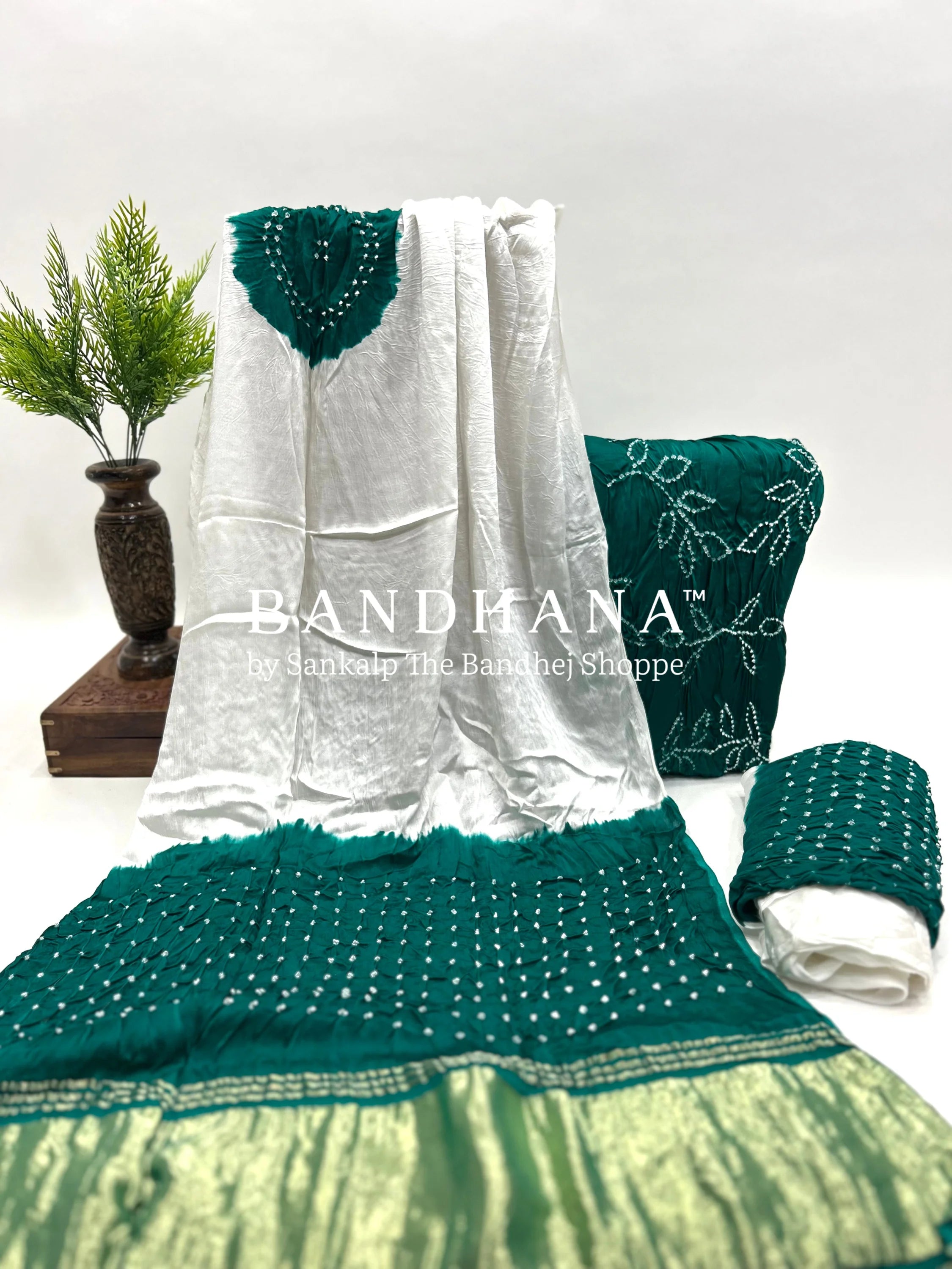 Rama-White Modal Ambadaal Dress Material teal / Modal Silk Dresses