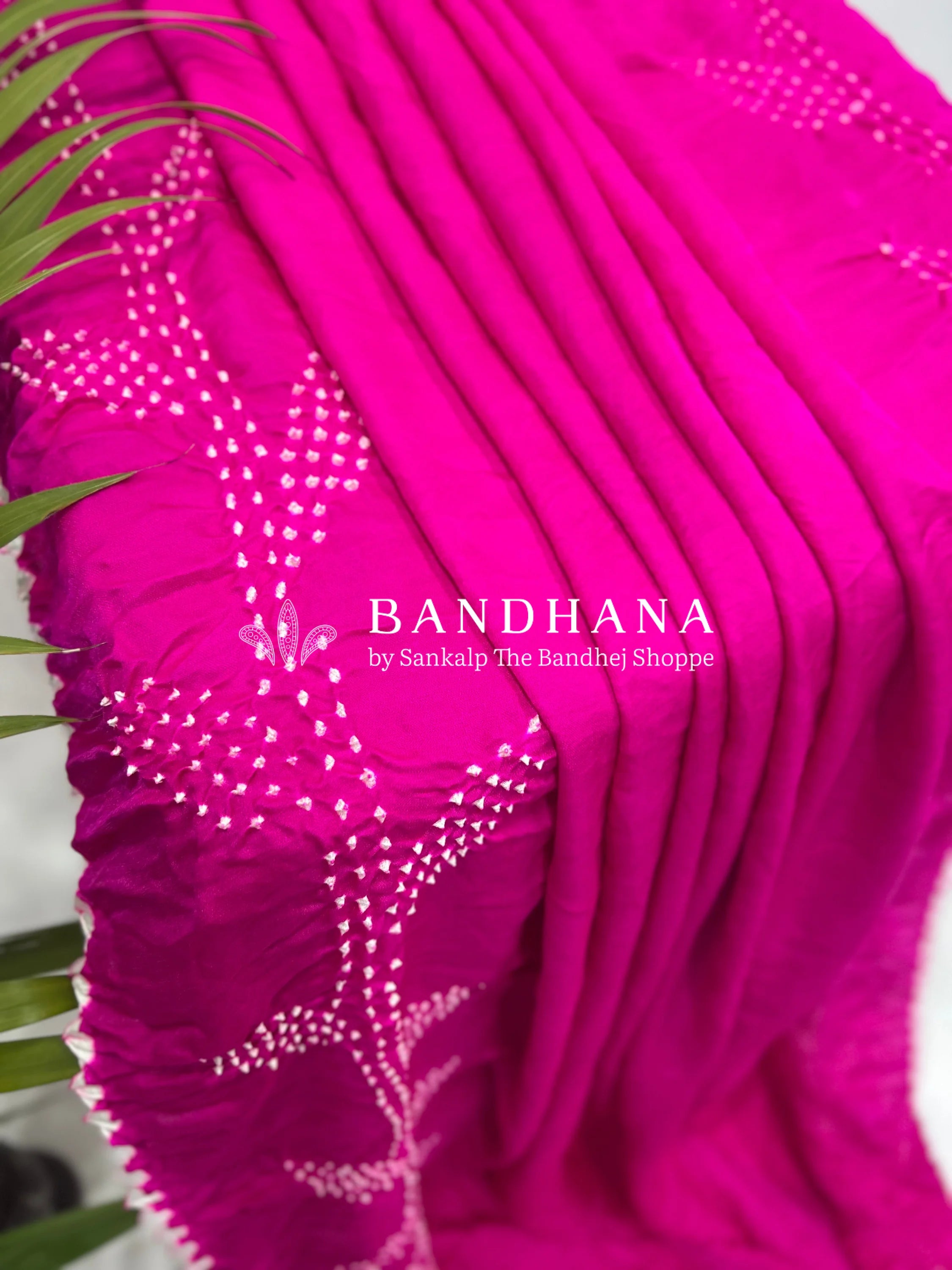Rani Gajji Designer Bandhani Saree Sarees