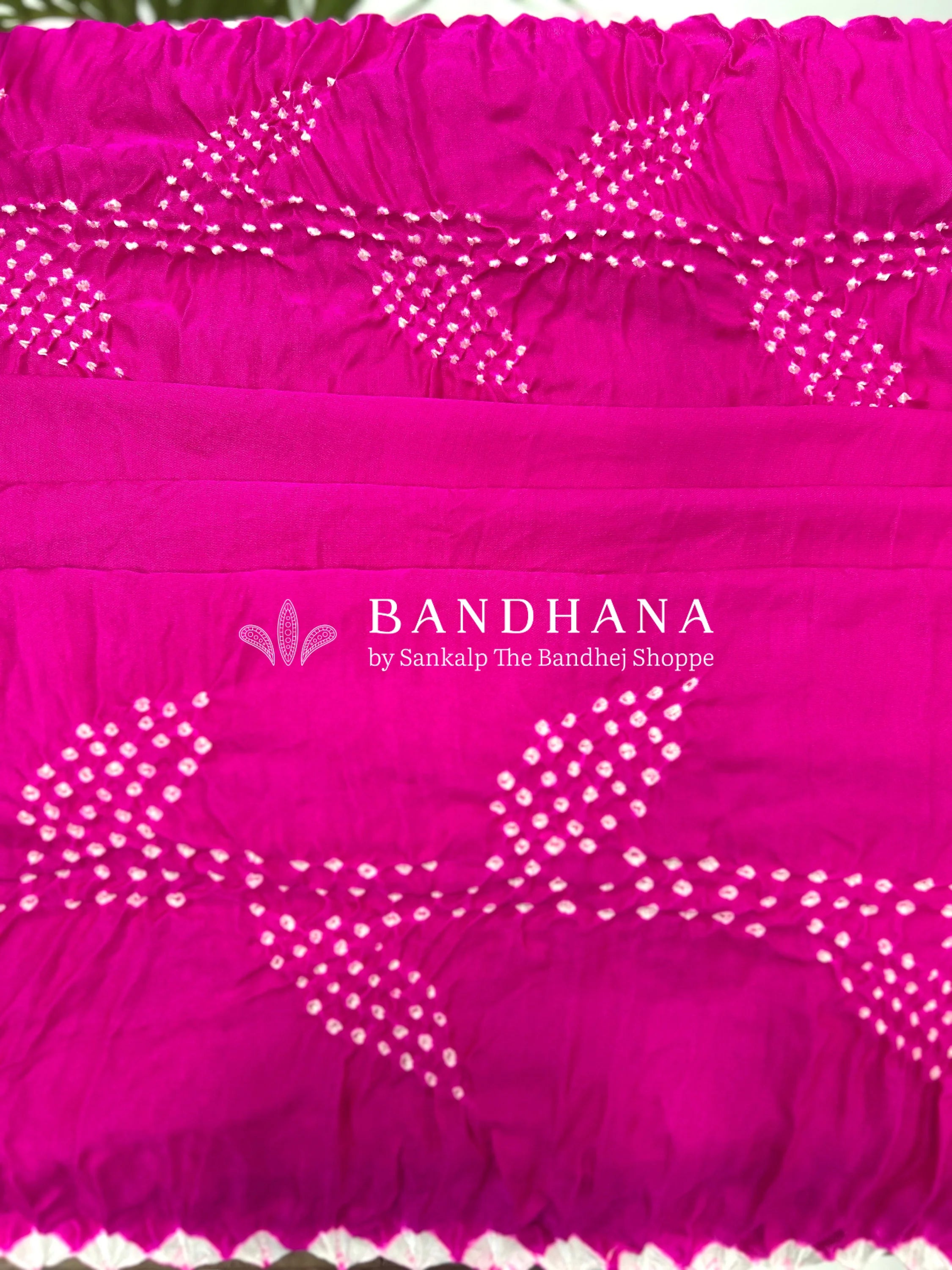 Rani Gajji Designer Bandhani Saree Sarees