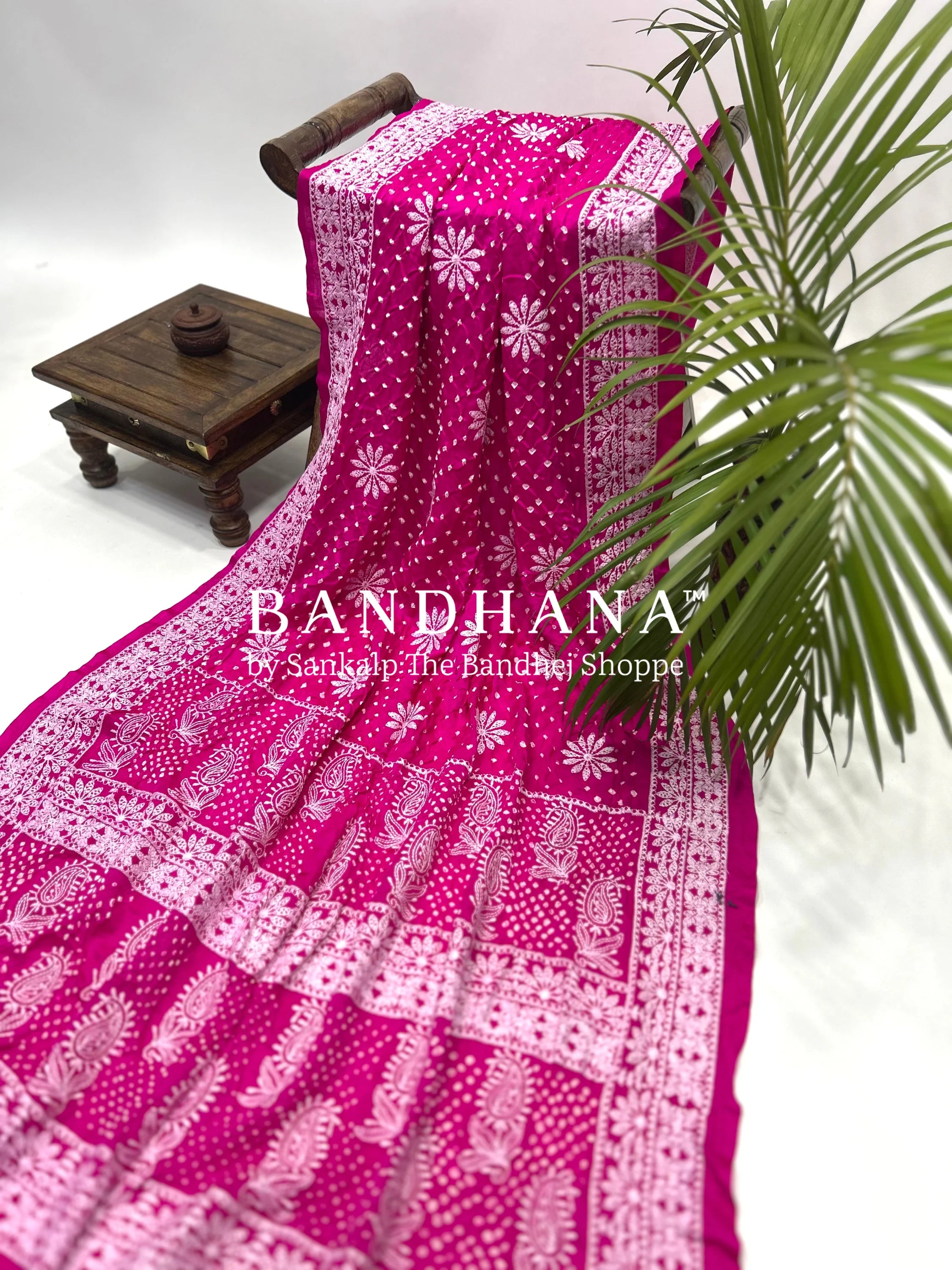 Rani Eternal Elegance Bandhani Silk Saree Sarees