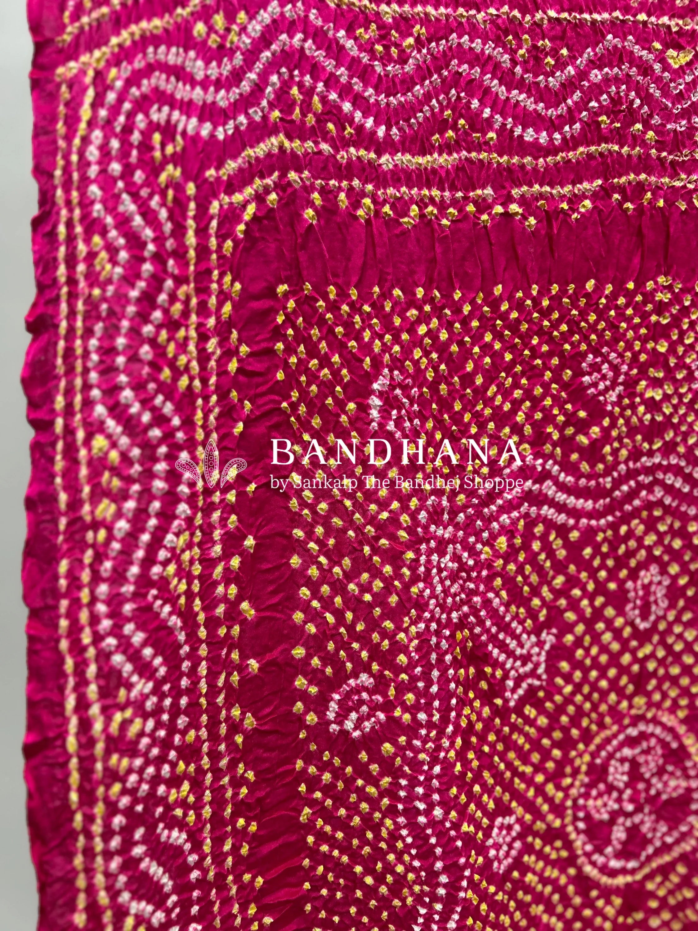 Straberry Pink Gajji Silk Chandrakani Dupatta Dupattas