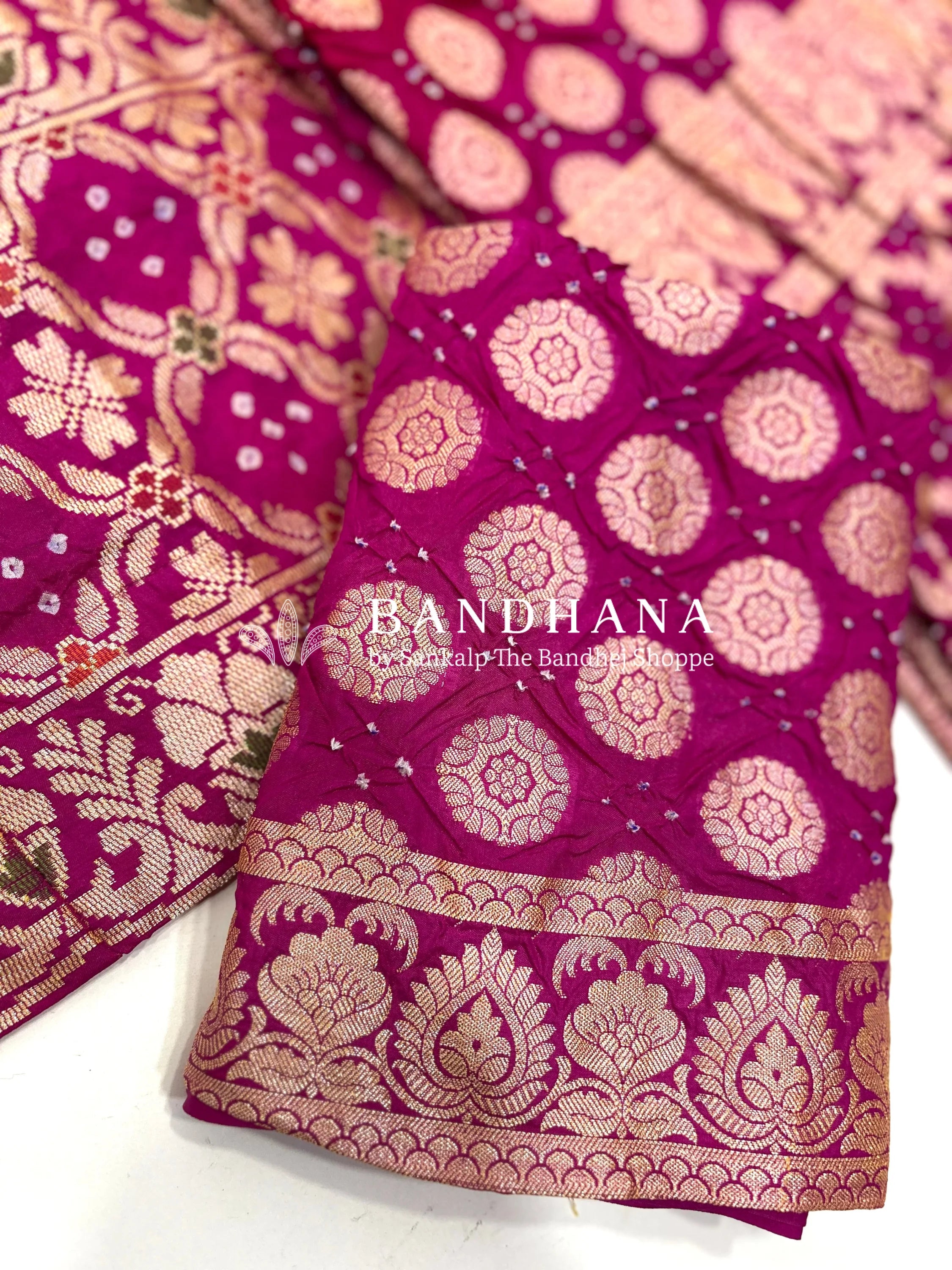 Strawberry Pink-Rani Art Dupion Silk Chaniya Choli Material deeppink / Art Silk Lehengas