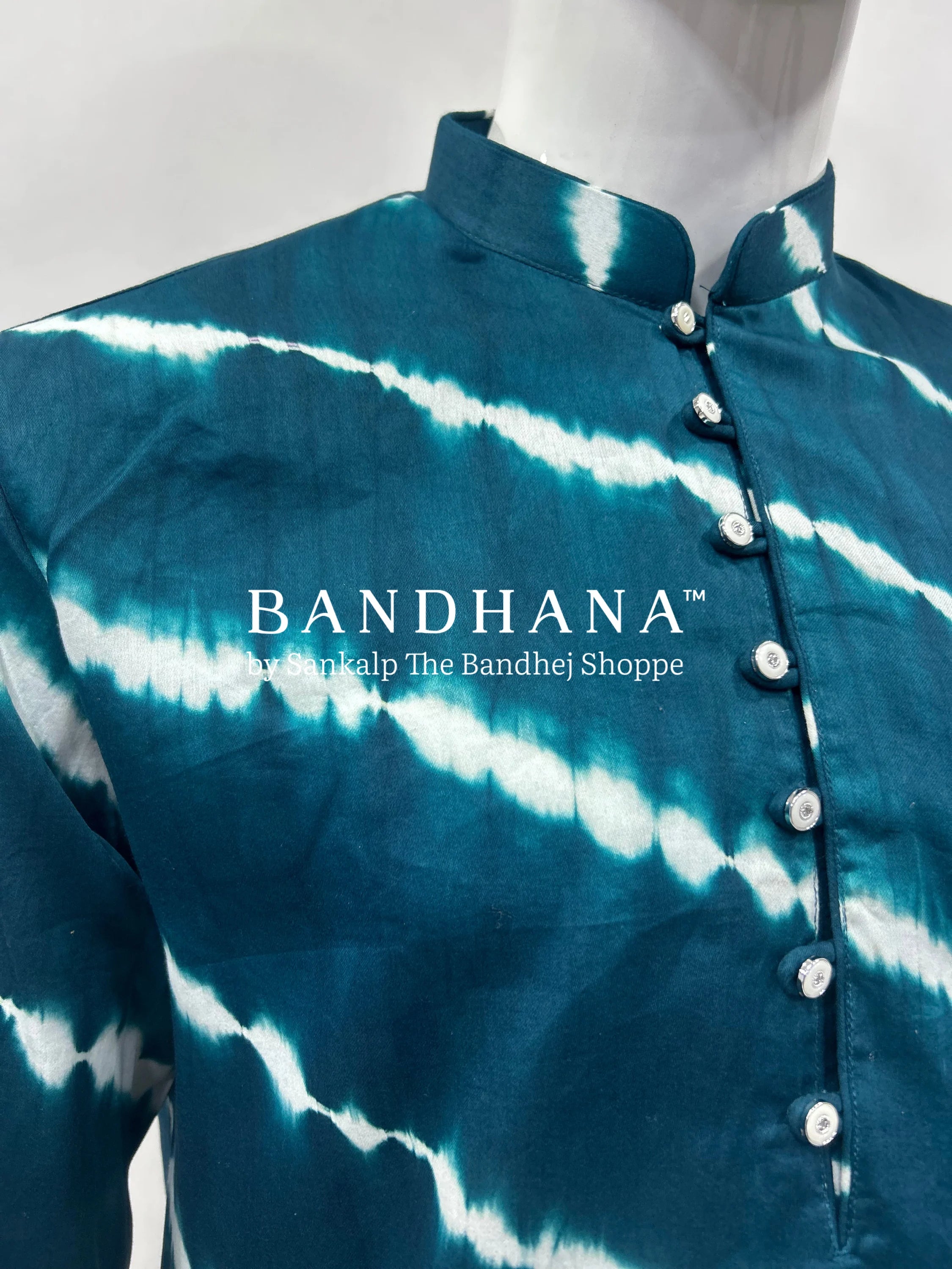 Till Green Cotton Satin Men’s Kurta