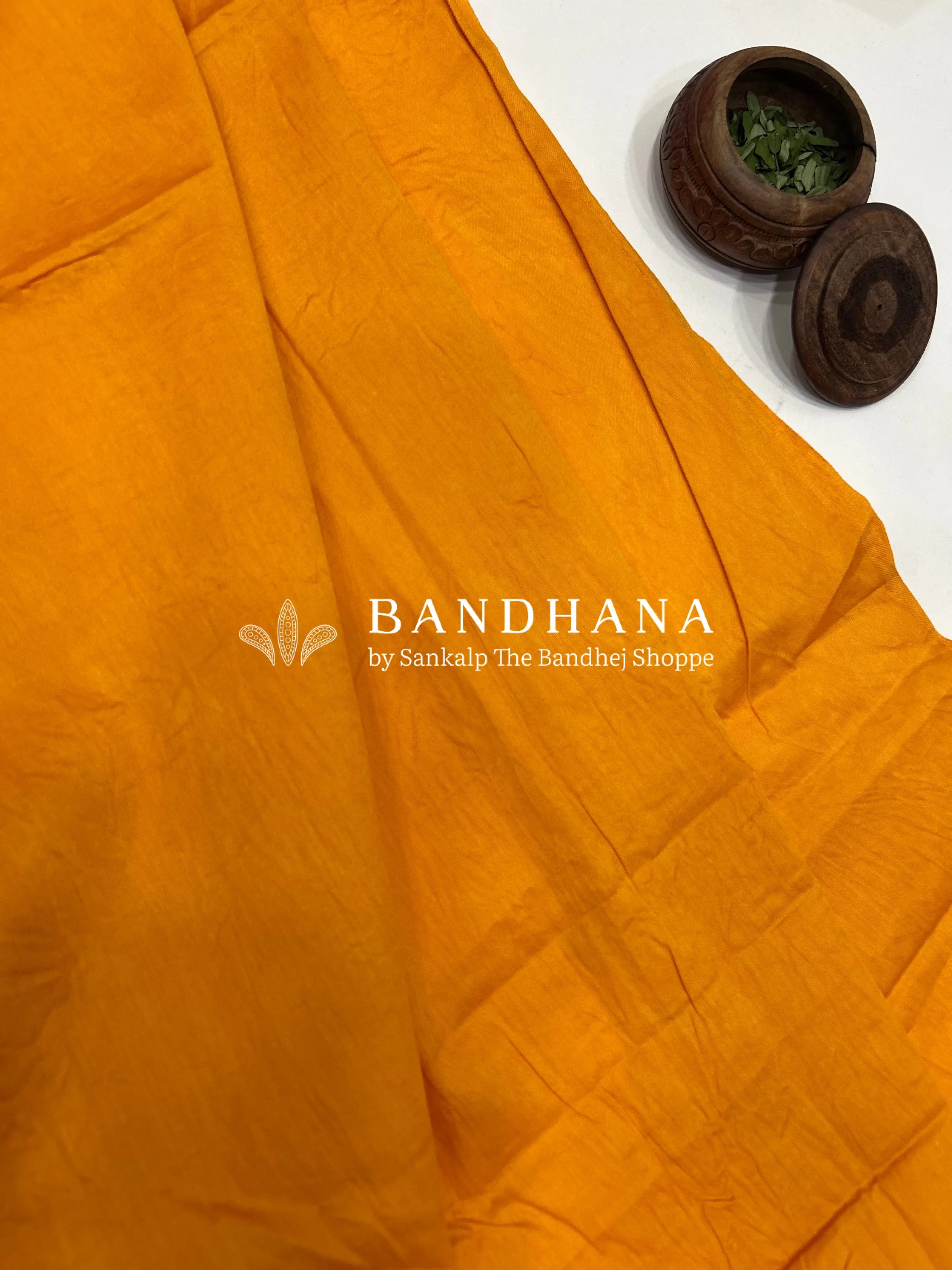 Yellow Cotton Work Bandhani Dress Material (Unstitched) yellow / Cotton Dresses